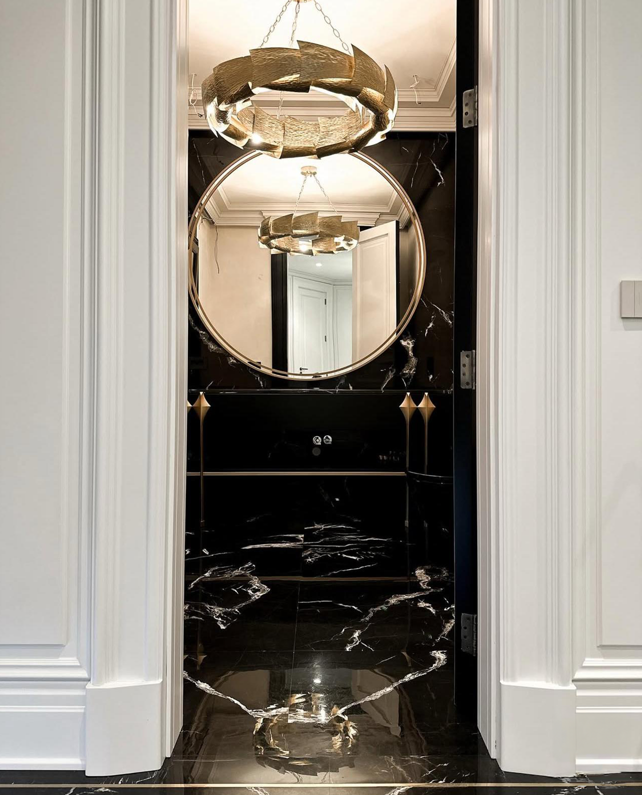 Our Custom Project For Interior Designer - Alexander Black Marble – A Luxurious Choice for Custom Bathroom Design
