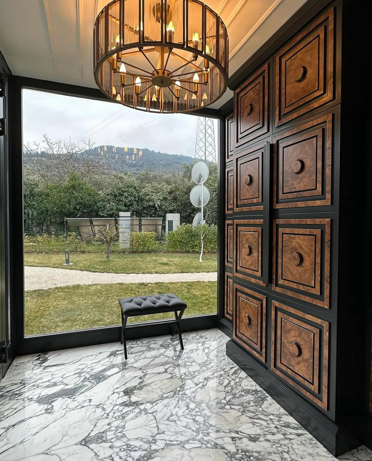 Our Custom Project For Interior Designer - Arabescato Corchia Marble – A Luxurious Choice for Villa Entrance Design