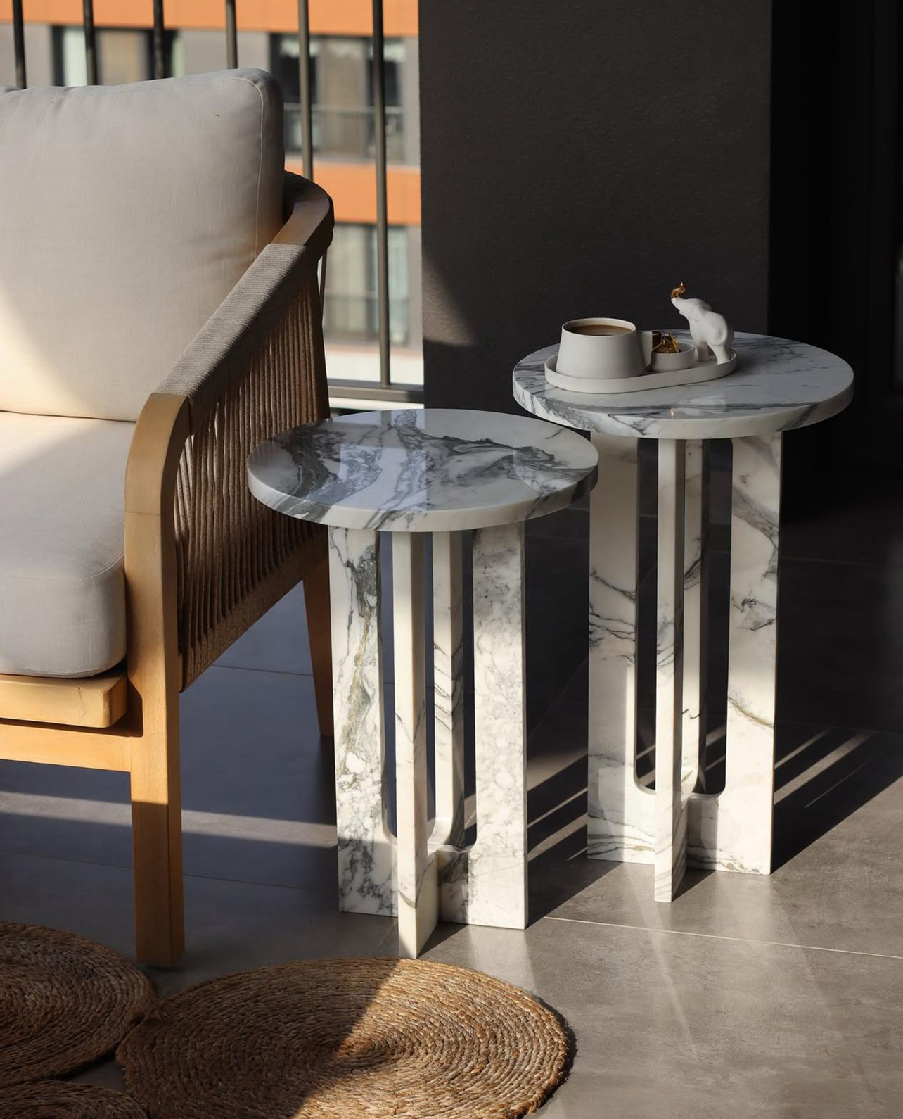 Our Custom Project For Interior Designer - Arabescato Corchia Marble – A Luxurious Choice for Custom Side Tables