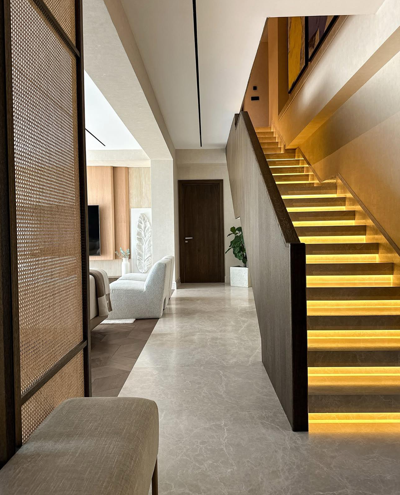 Our Custom Project For Interior Designer - Vizon Beige Marble – A Luxurious Choice for Flooring & Staircase Design