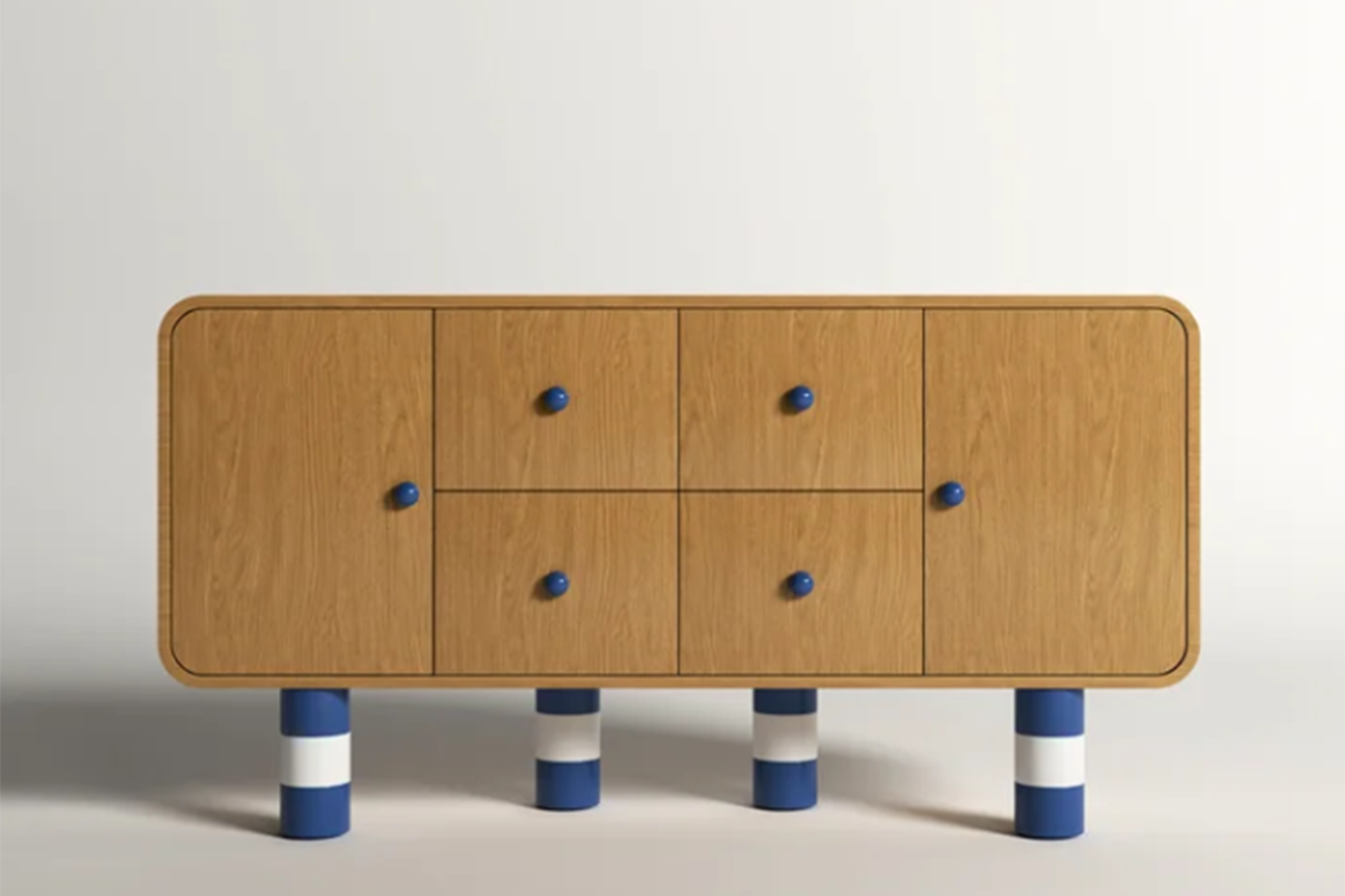 Sideboard with Natural Oak Veneer