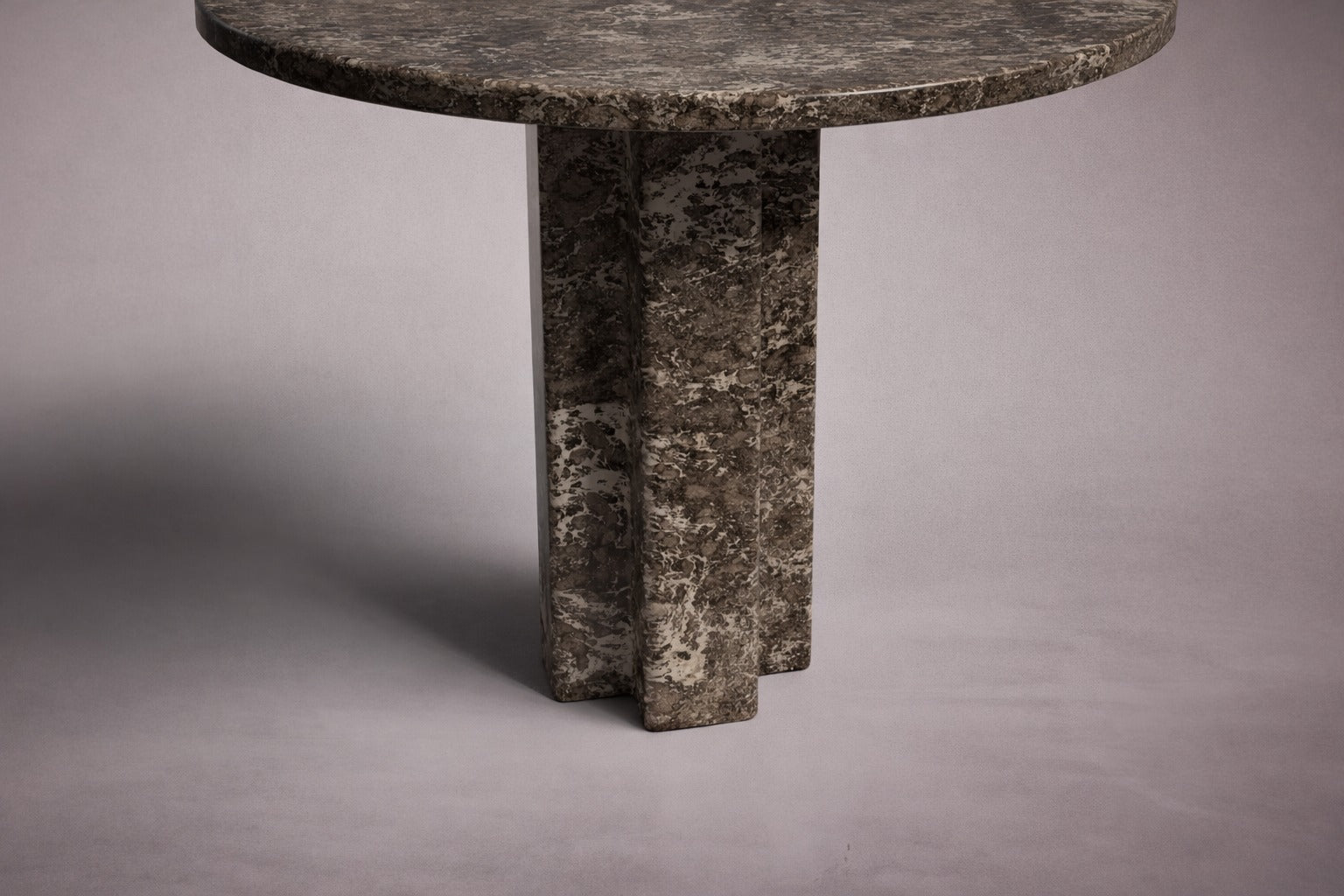 brown marble round table. round brown marble dining table. brown marble entry table. brown marble round entry table. brown marble hallway table. custom marble dining table. custom marble table. custom brown marble dining table.