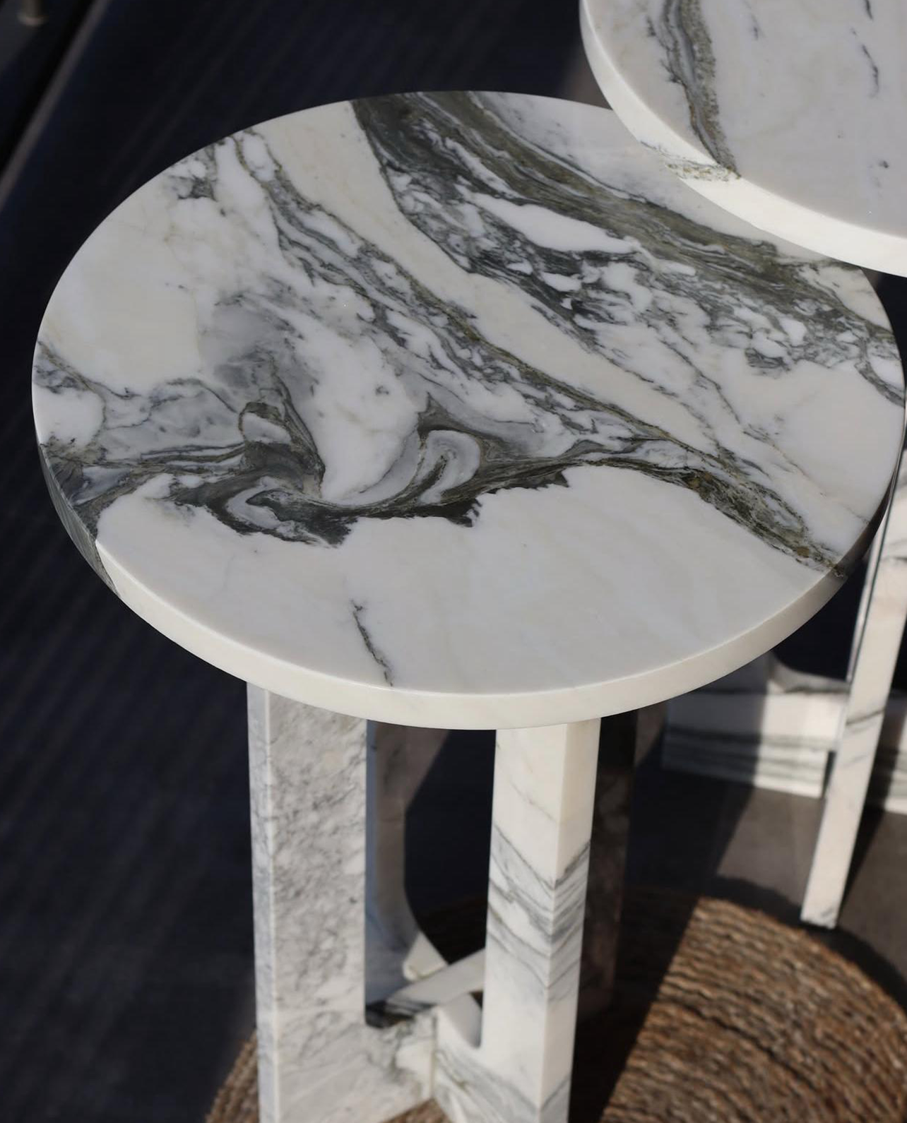 Our Custom Project For Interior Designer - Arabescato Corchia Marble – A Luxurious Choice for Custom Side Tables