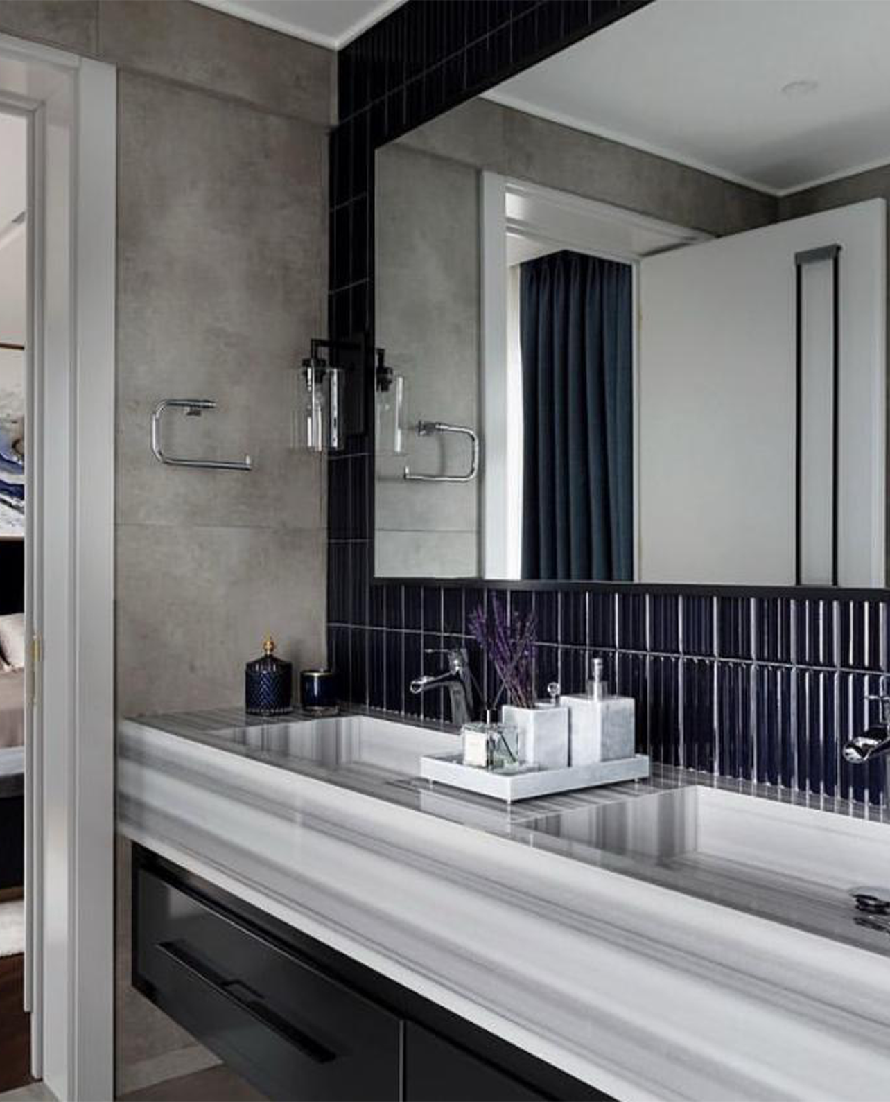 Our Custom Project For Interior Designer - Marmara Equator Marble – A Timeless Choice for Custom Bathroom Design