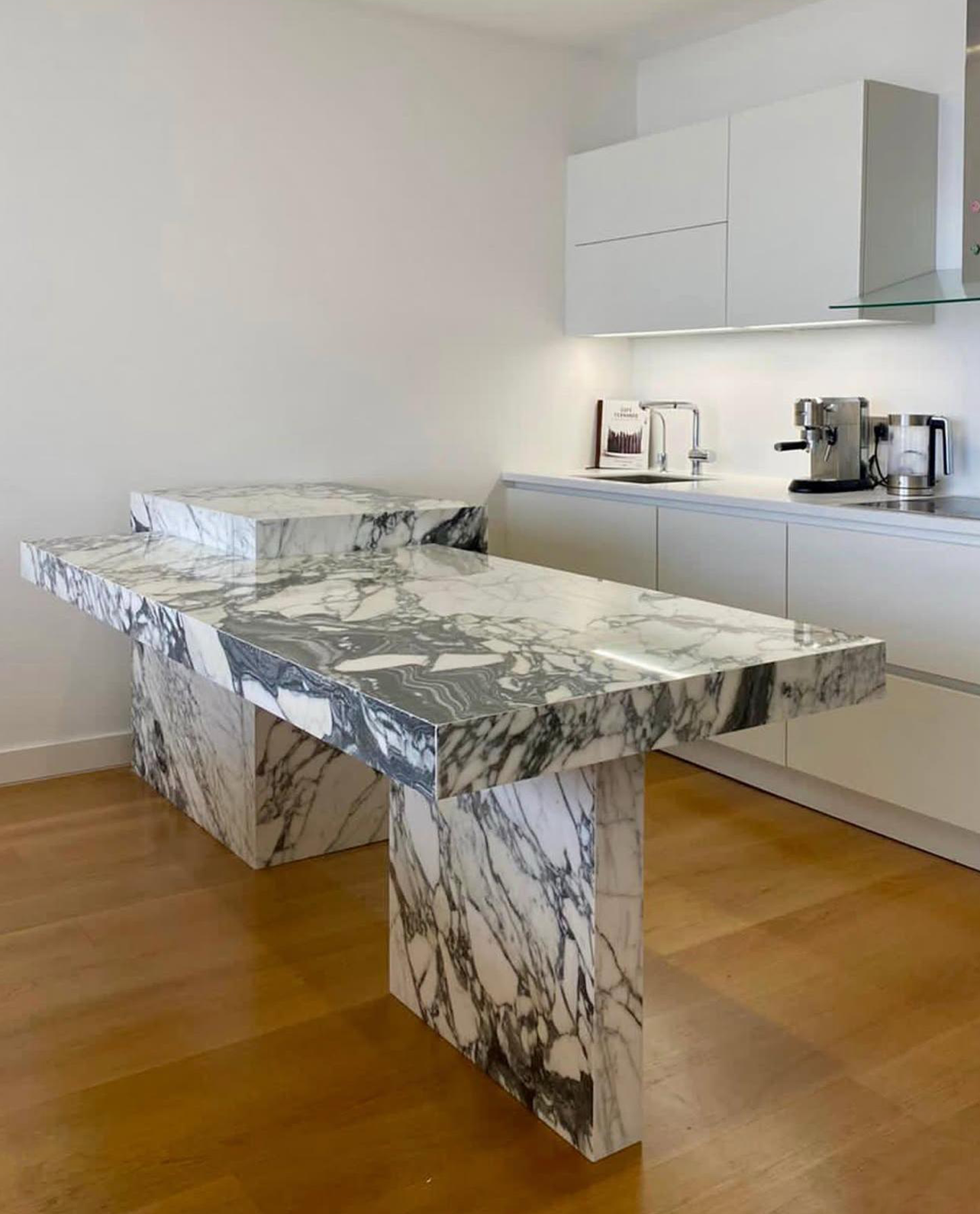 Our Custom Project For Interior Designer - Arabescato Corchia Marble – A Timeless Choice for Custom Dining Table Design