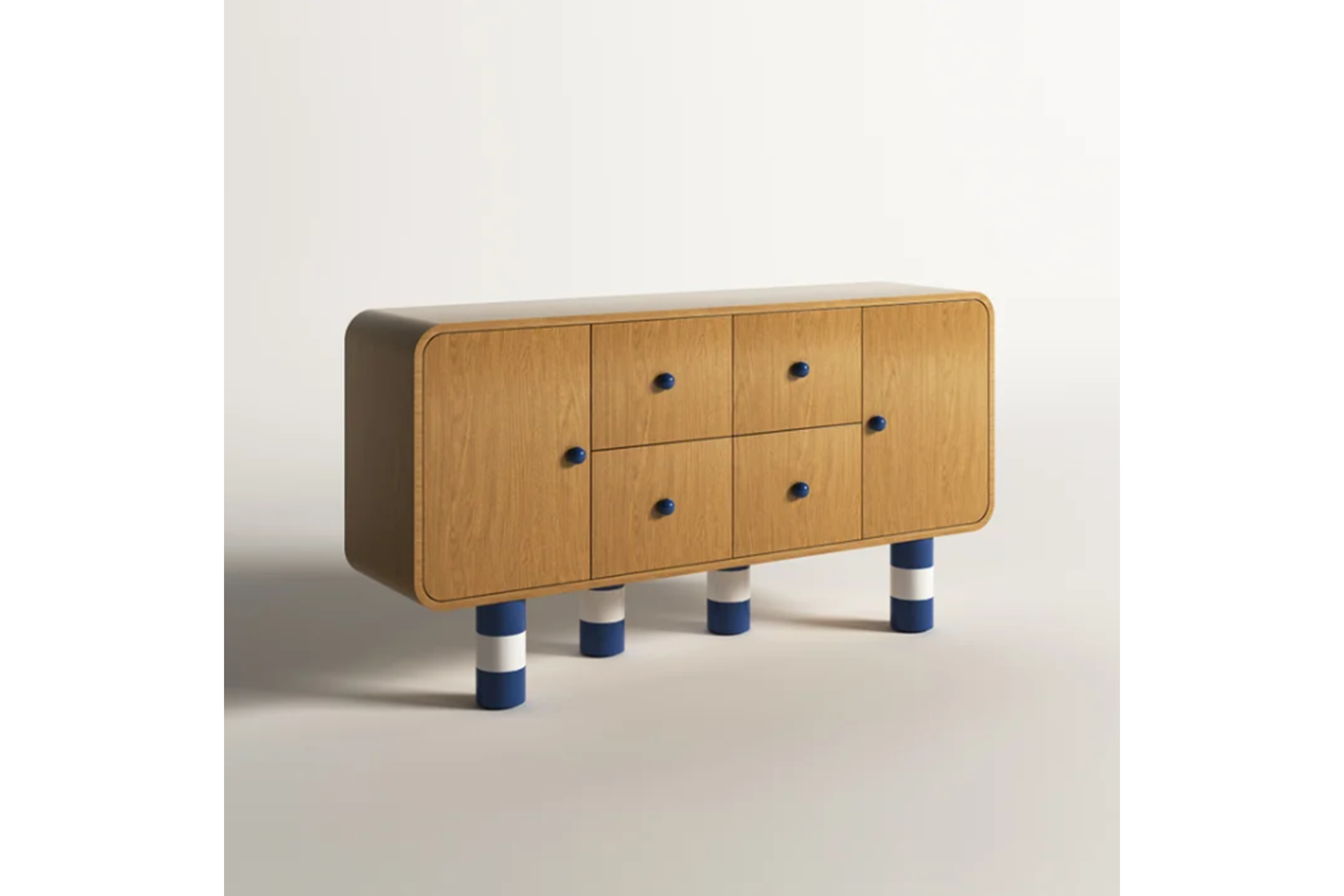 Sideboard with Natural Oak Veneer
