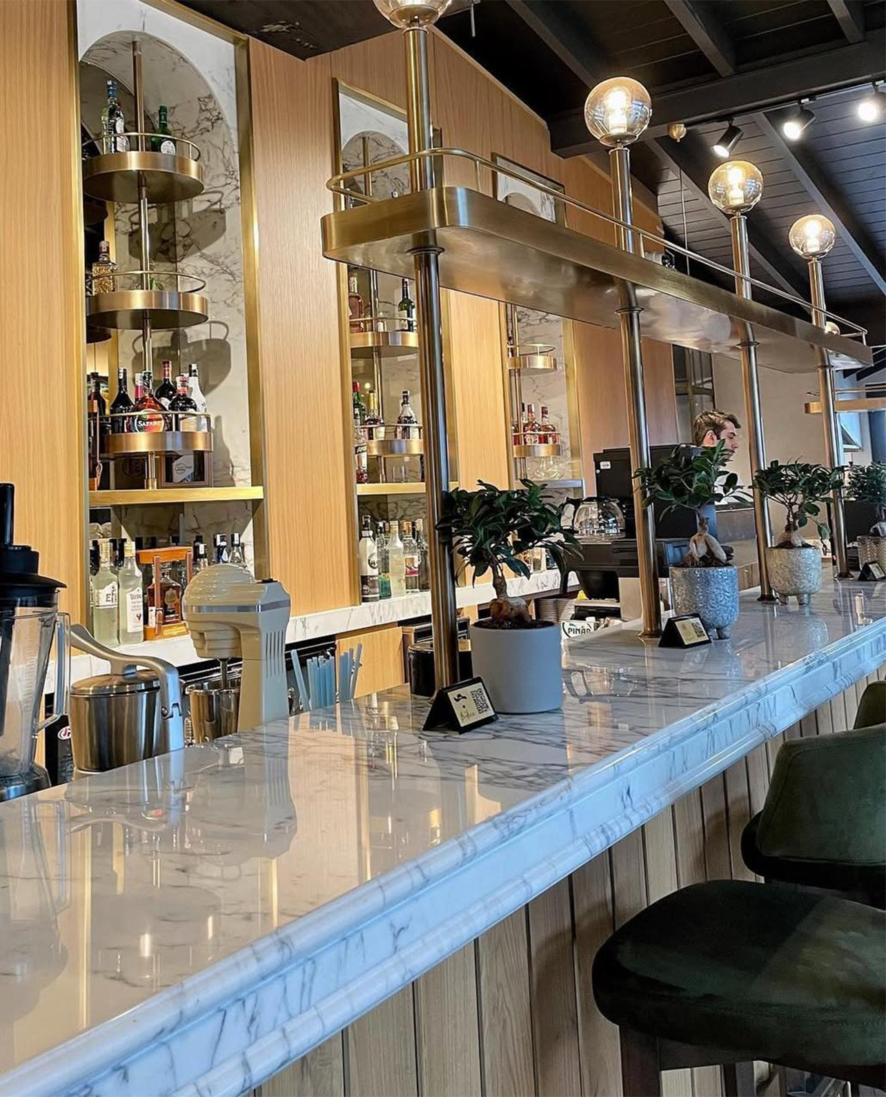 Our Custom Project For Interior Designer - Calacatta Marble – A Timeless Choice for Custom Bar Counter Design