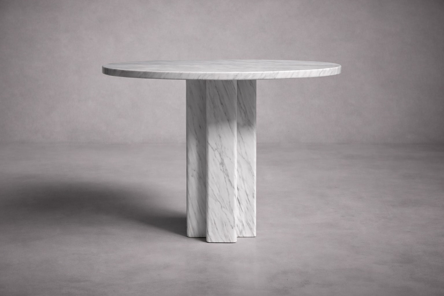 white marble round table. round white marble dining table. white marble entry table. white marble round entry table. white marble hallway table. custom marble dining table. custom marble table. custom white marble dining table.