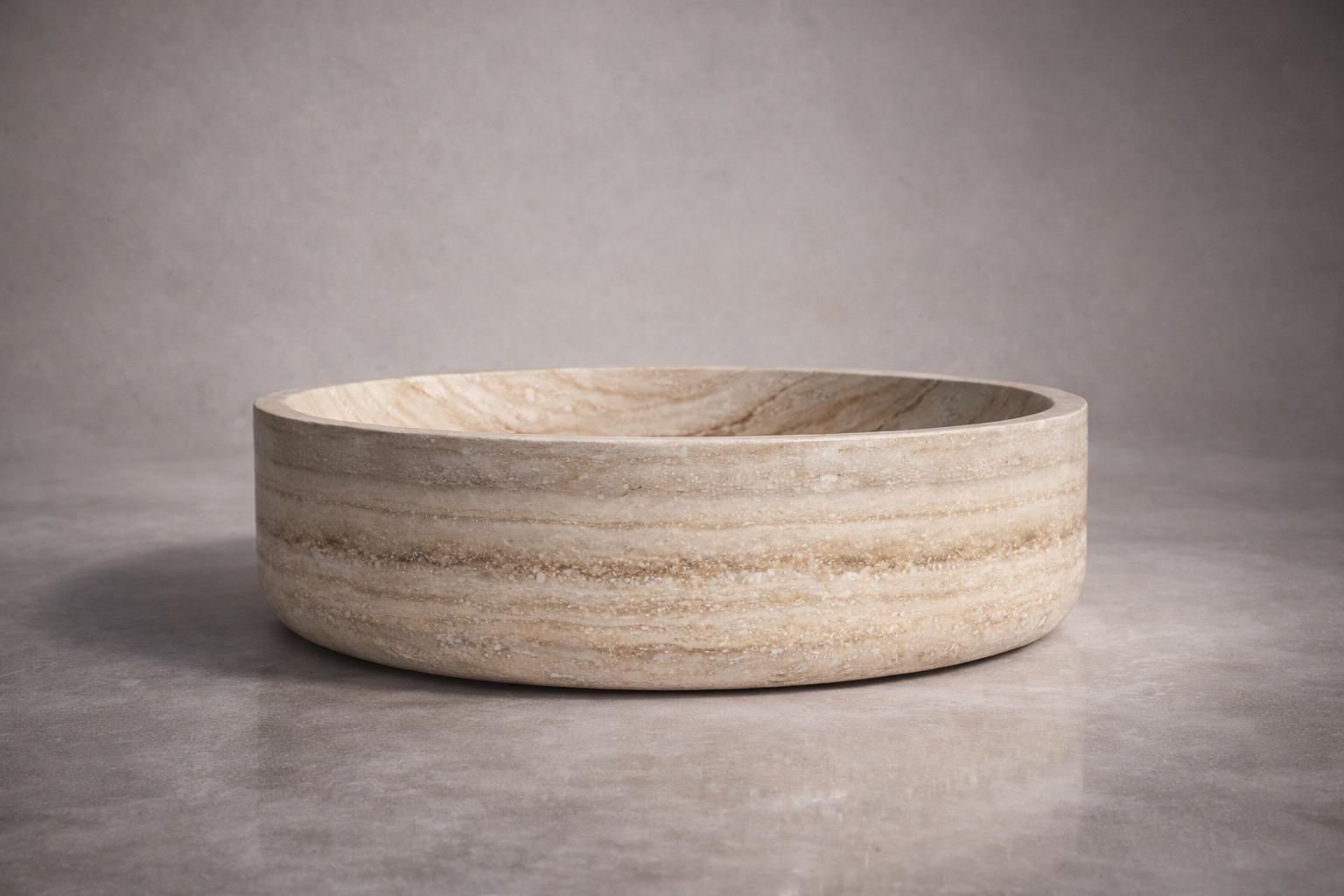 Oleo Travertine Round Coffee Table