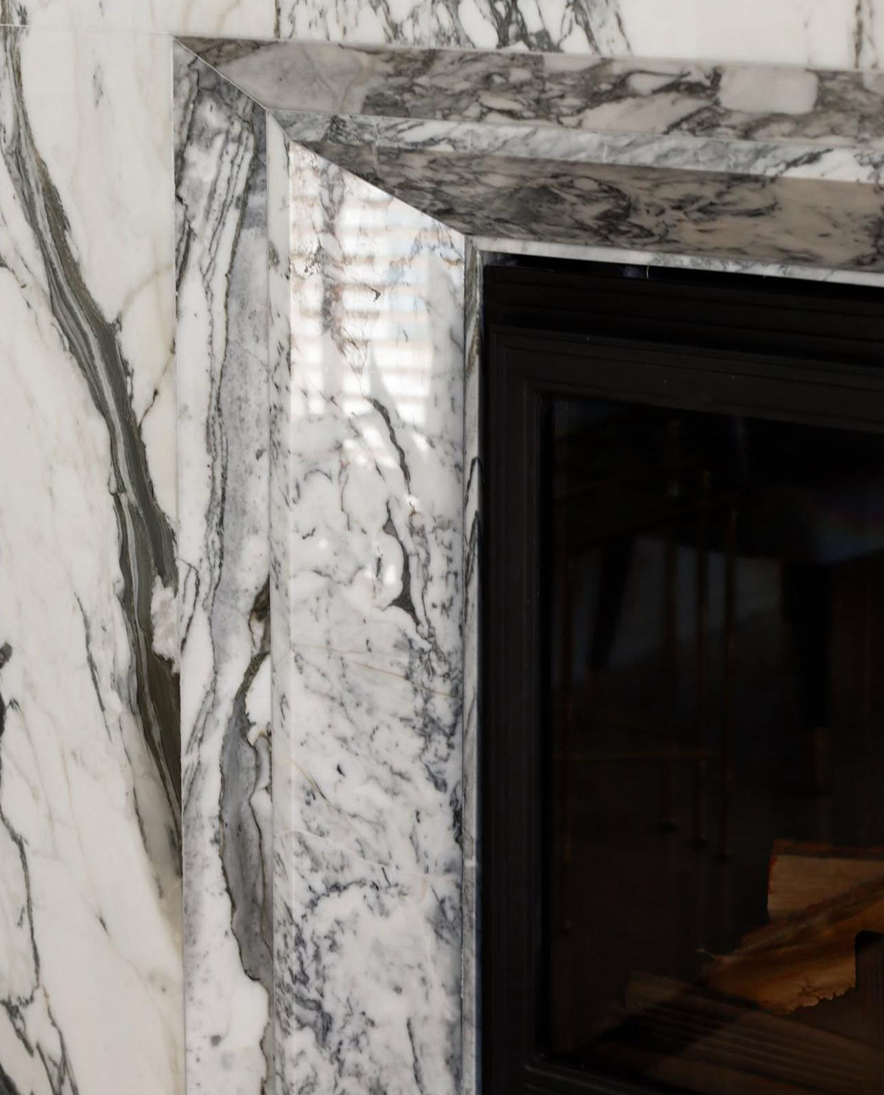 Our Custom Project For Interior Designer - Arabescato Corchia Marble – A Timeless Choice for Luxury Fireplaces