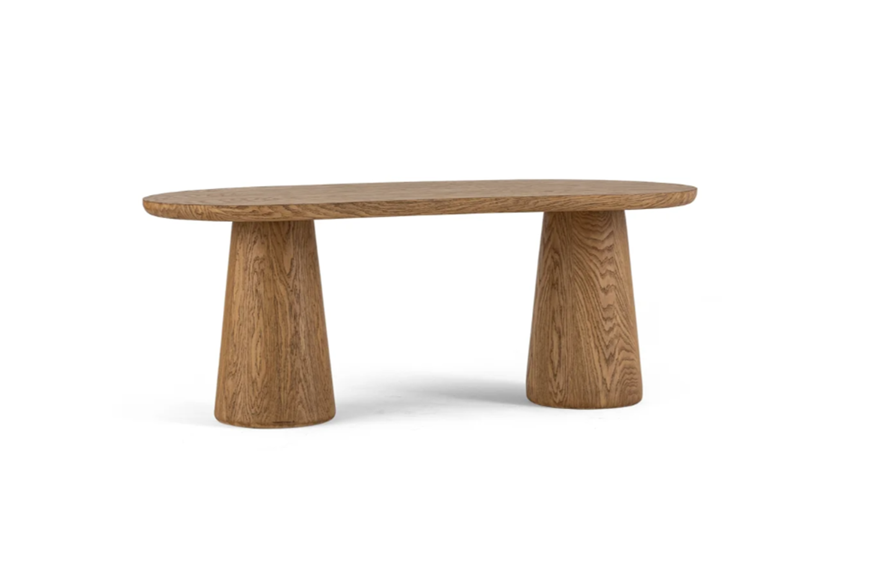 Solid Oak Oval Dining Table