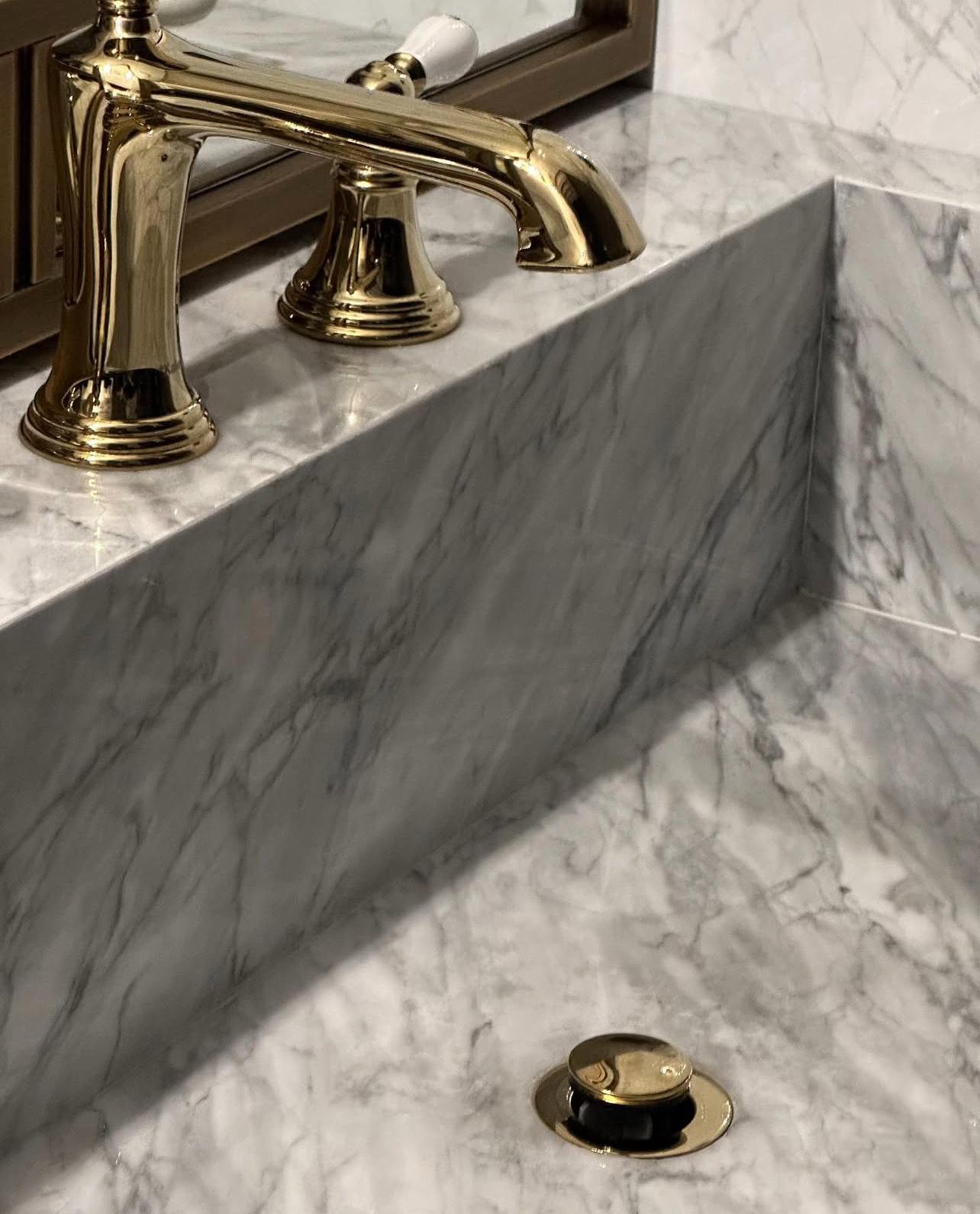 Our Custom Project For Interior Designer - Picasso Grey Marble – A Luxurious Choice for Custom Bathroom Countertops