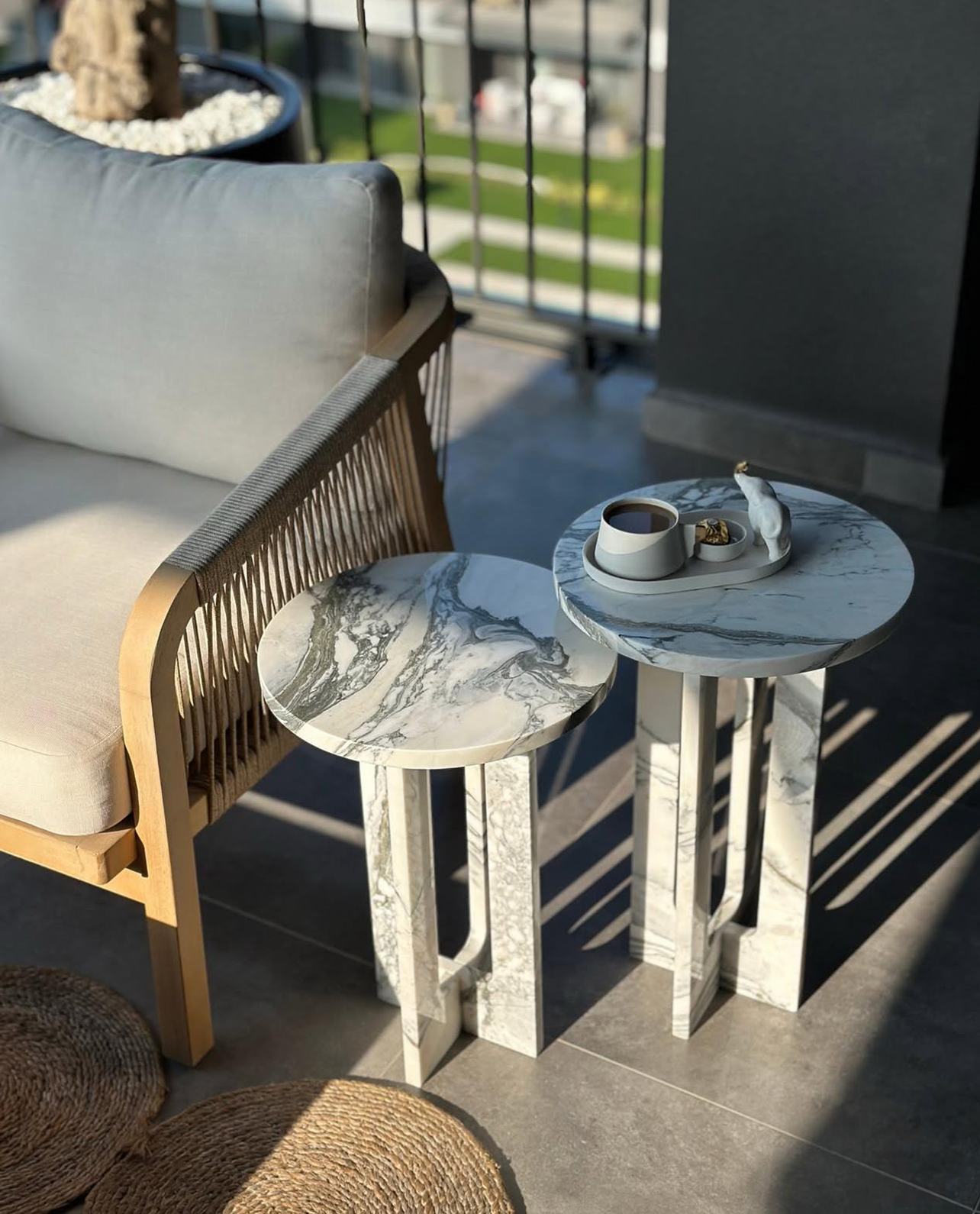 Our Custom Project For Interior Designer - Arabescato Corchia Marble – A Luxurious Choice for Custom Side Tables
