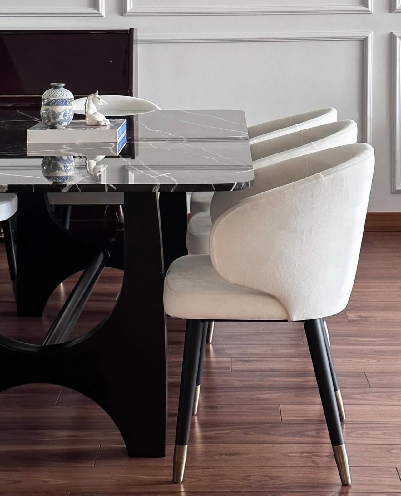 Our Custom Project For Interior Designer - Alexander Black Marble – A Sophisticated Choice for Custom Dining Table Design