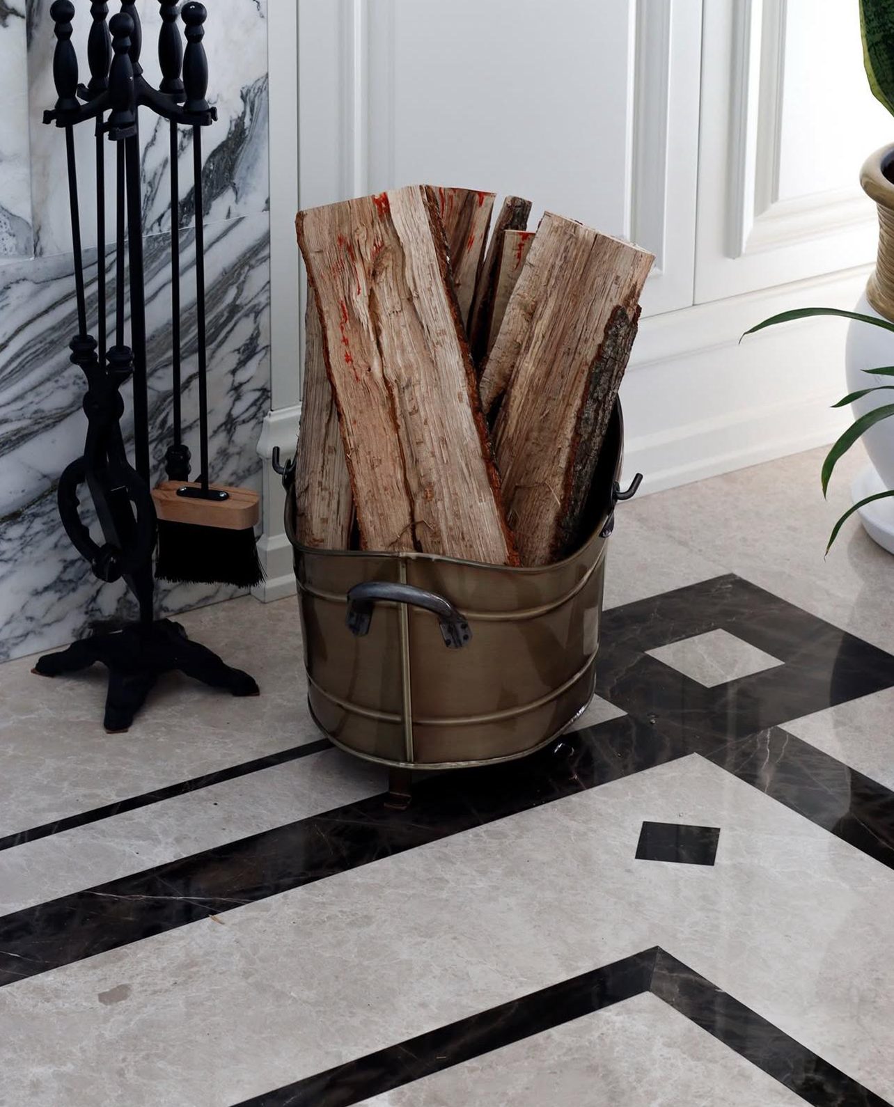 Our Custom Project For Interior Designer - Arabescato Corchia Marble – A Timeless Choice for Luxury Fireplaces