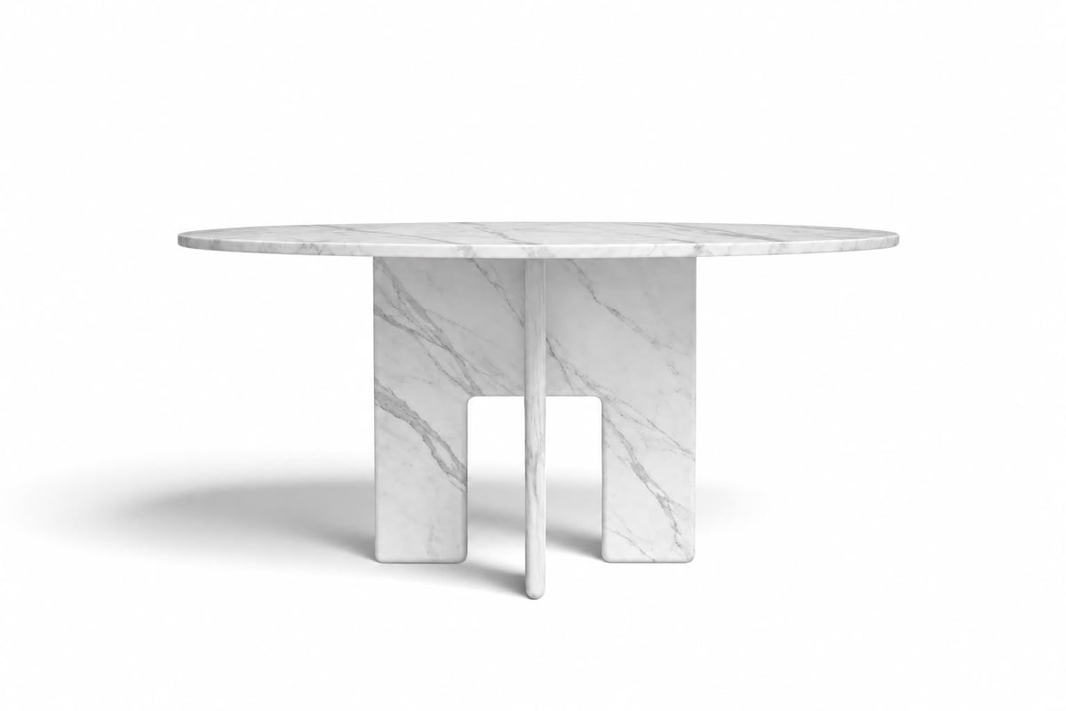 Essence Roter Marmor Runder Tisch