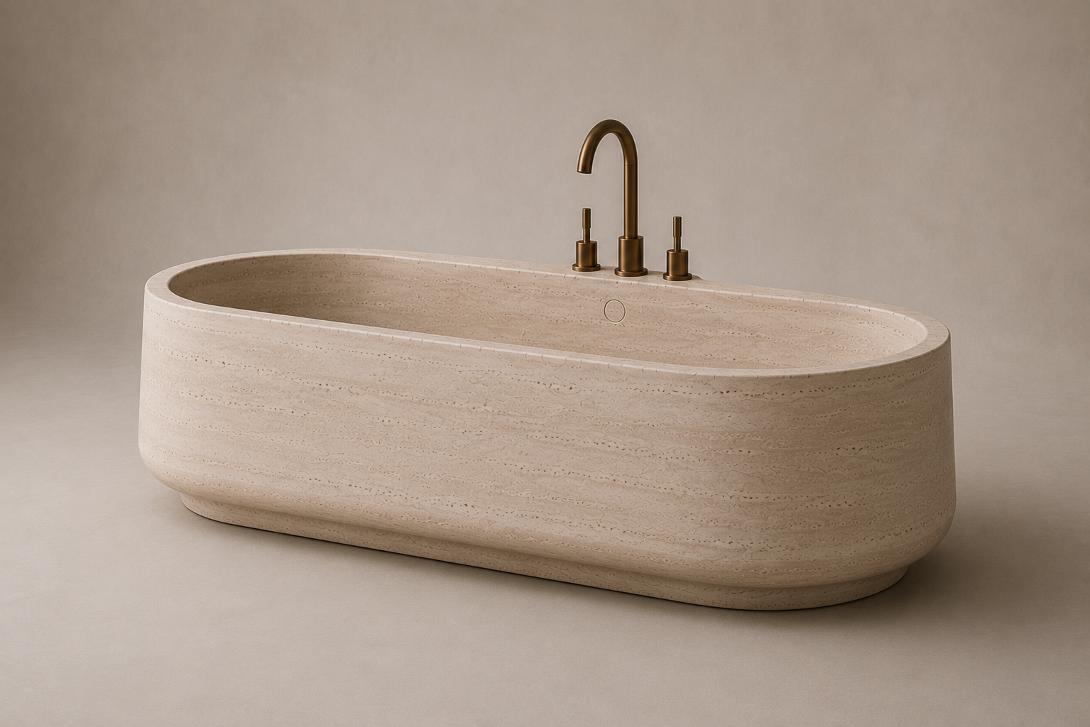 Serena Travertine Bathtub