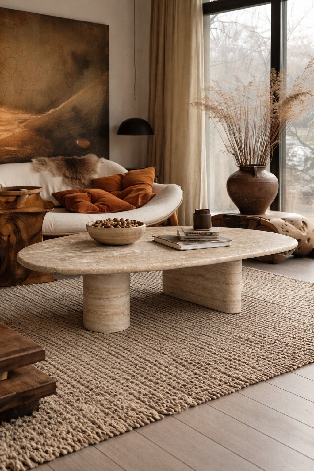 Gestro Travertine Coffee Table