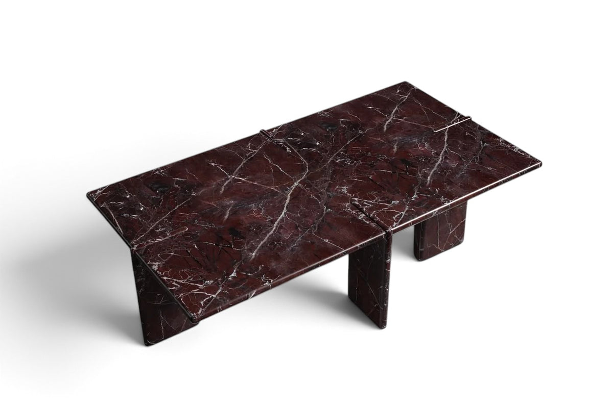 red marble coffee table. rectangular red marble coffee table. red marble center table. marble coffee table. marble center table. custom marble coffee table. custom marble center table.