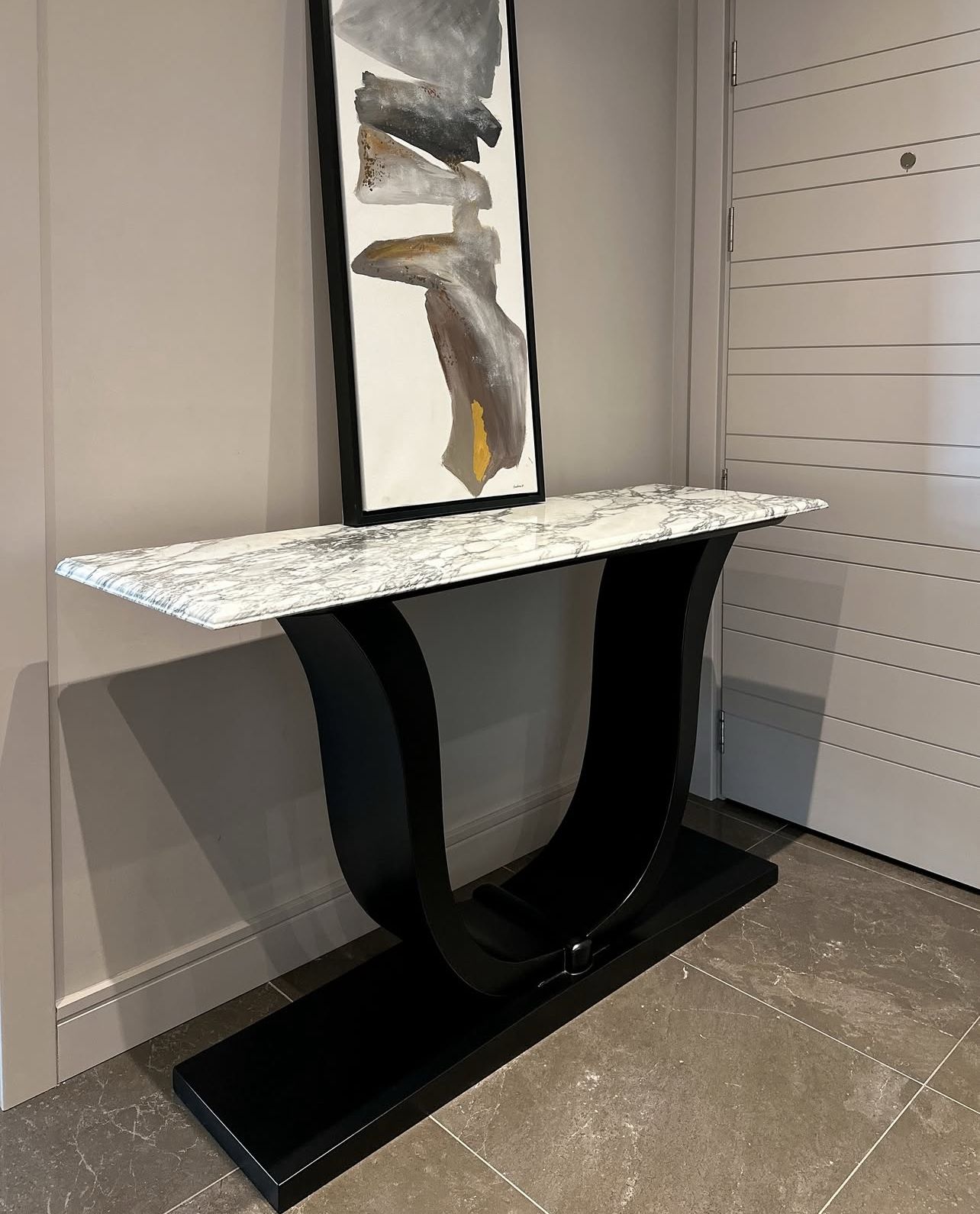 Our Custom Project For Interior Designer - Arabescato Corchia Console Table