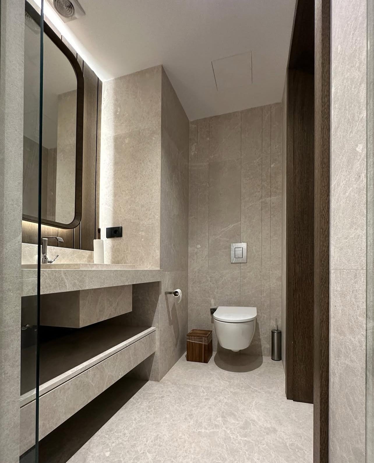 Our Custom Project For Interior Designer - Vizon Beige Marble – A Luxurious Choice for High-End Bathroom Design