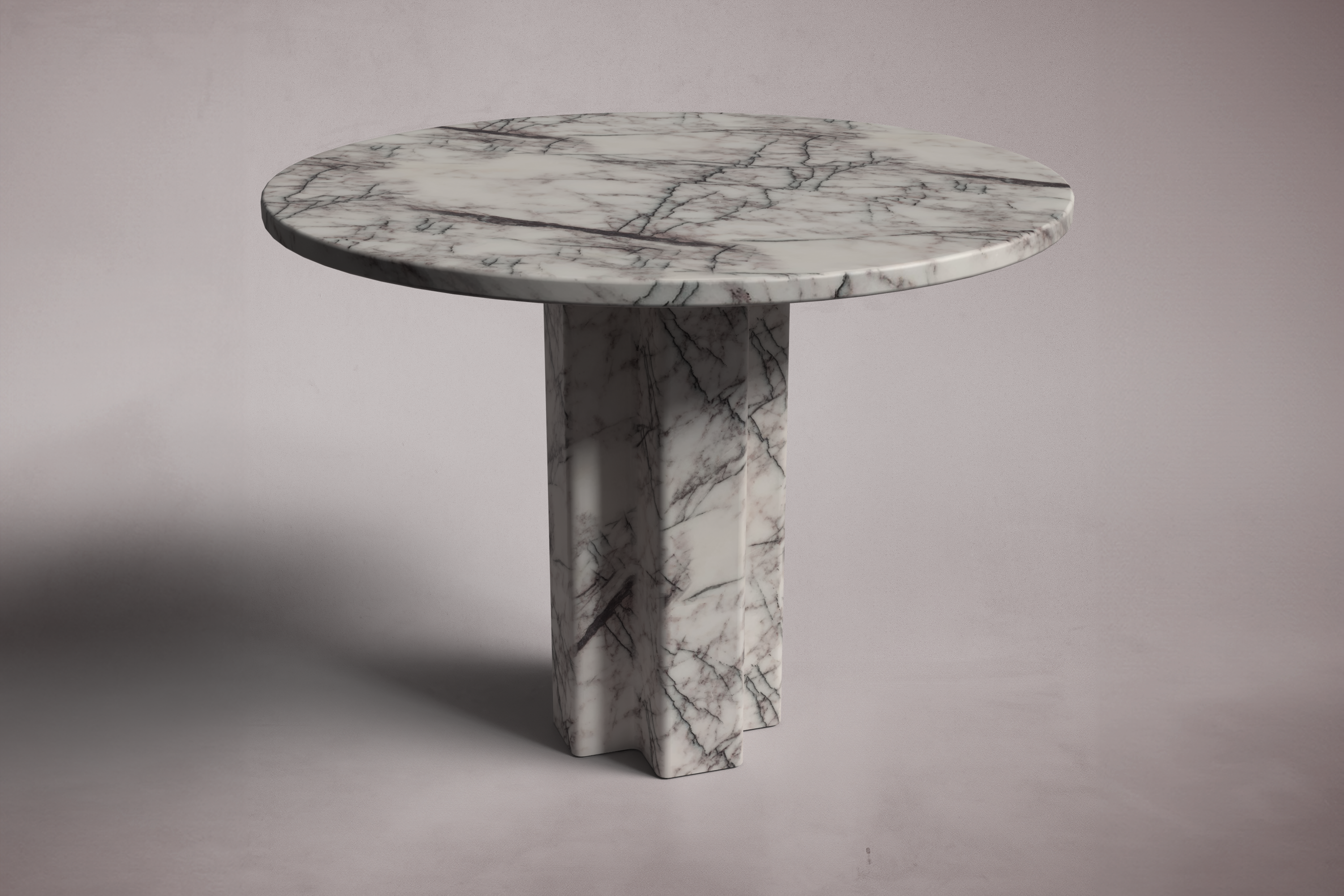 Arti Lilac Marble Round Table
