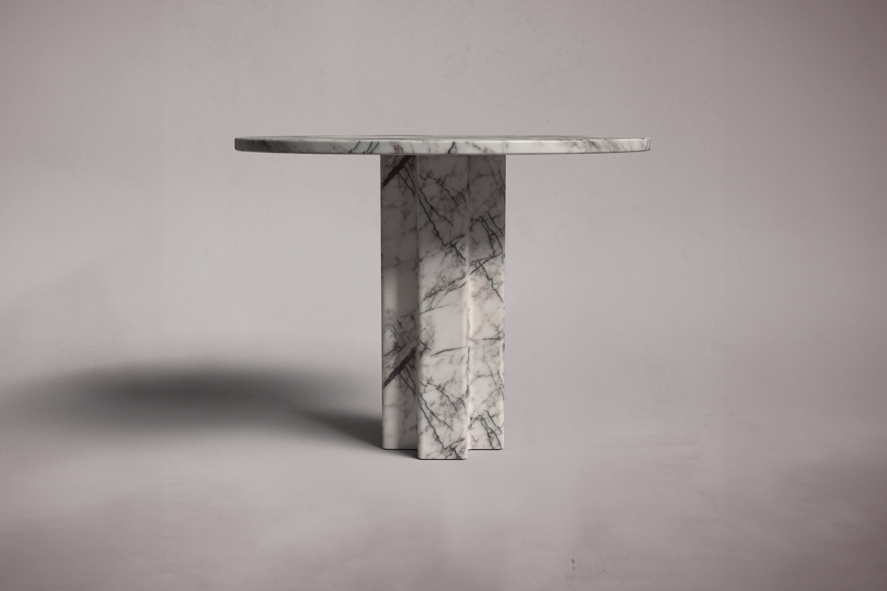Arti Lilac Marble Round Table