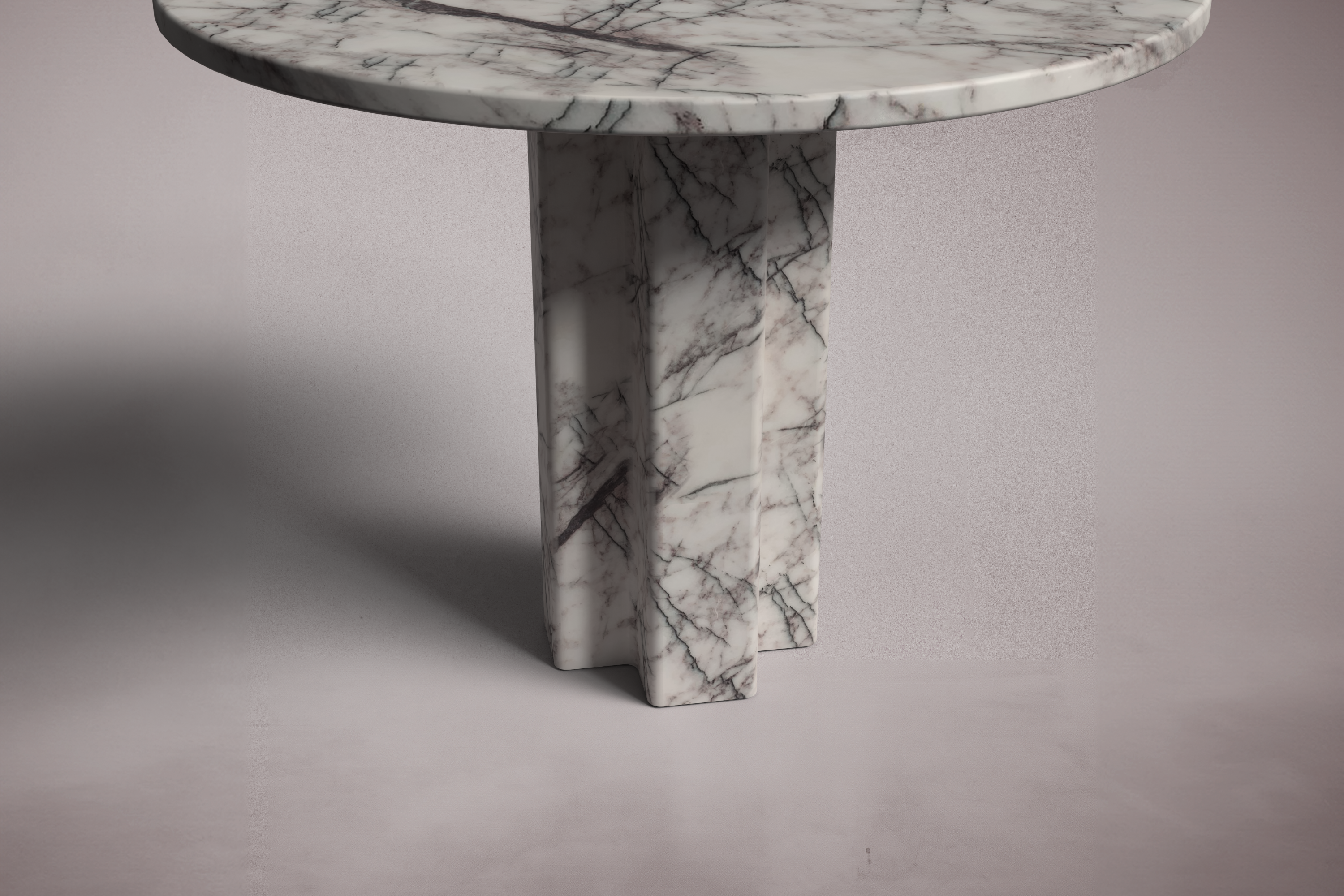 Arti Lilac Marble Round Table