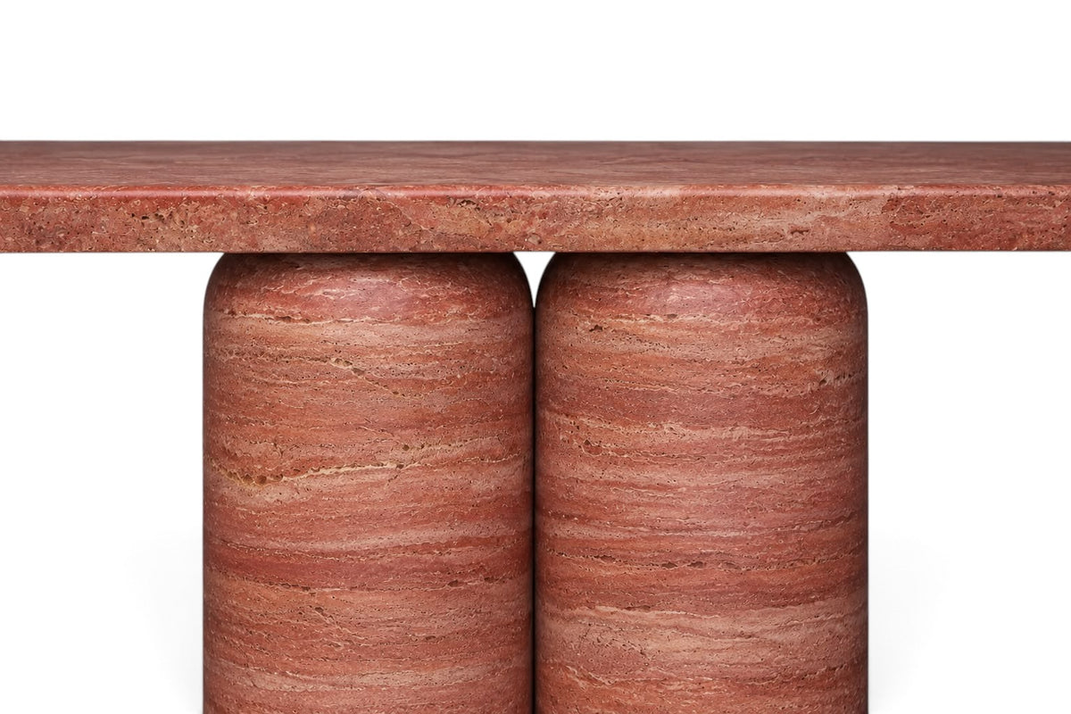 red travertine console table. travertine console table. red travertine hall table. red travertine entry table. red travertine entryway table. red travertine hallway console table. red travertine entry console. custom travertine console table.