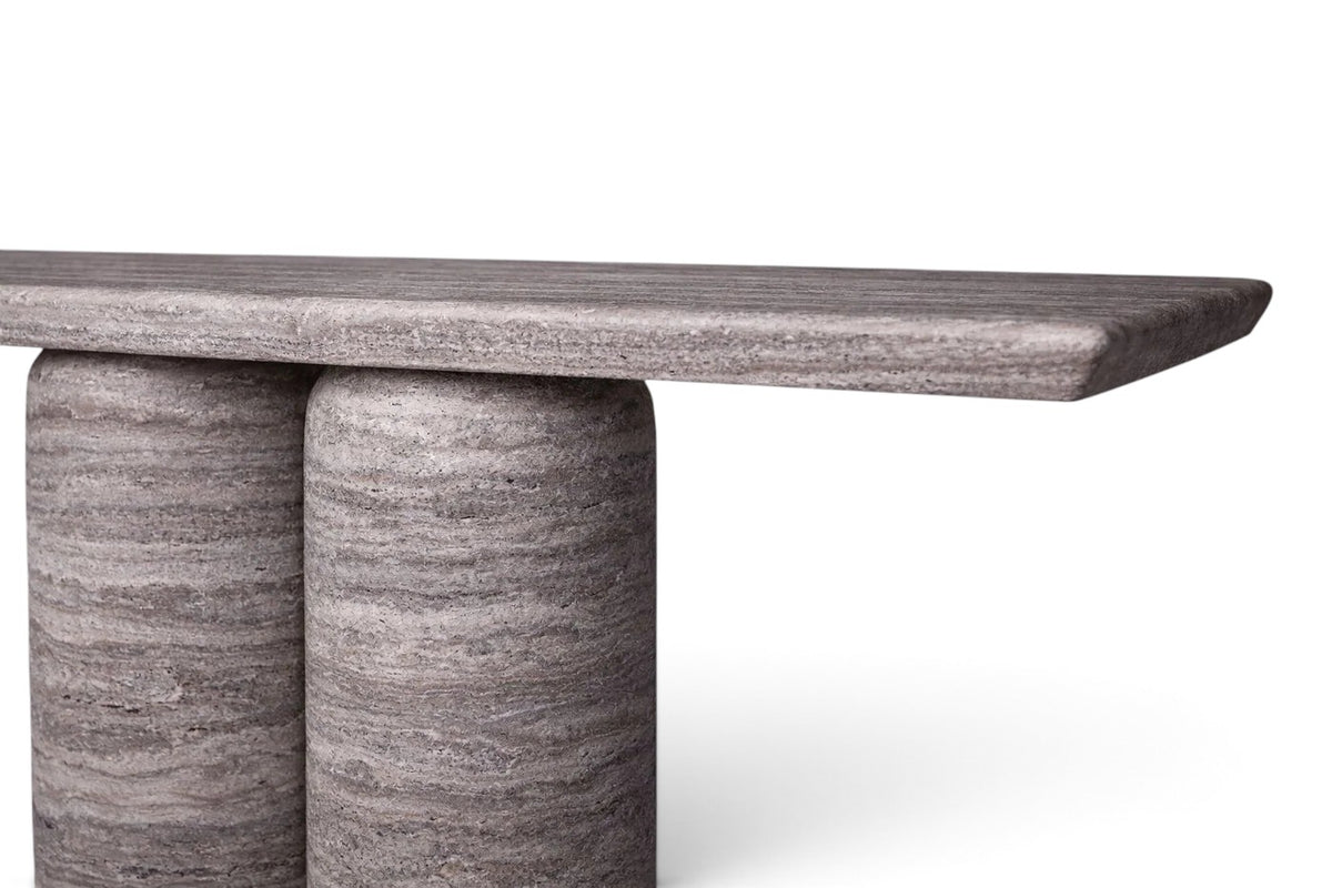 silver travertine console table. travertine console table. silver travertine hall table. silver travertine entry table. silver travertine entryway table. silver travertine hallway console table. silver travertine entry console. custom travertine console table.