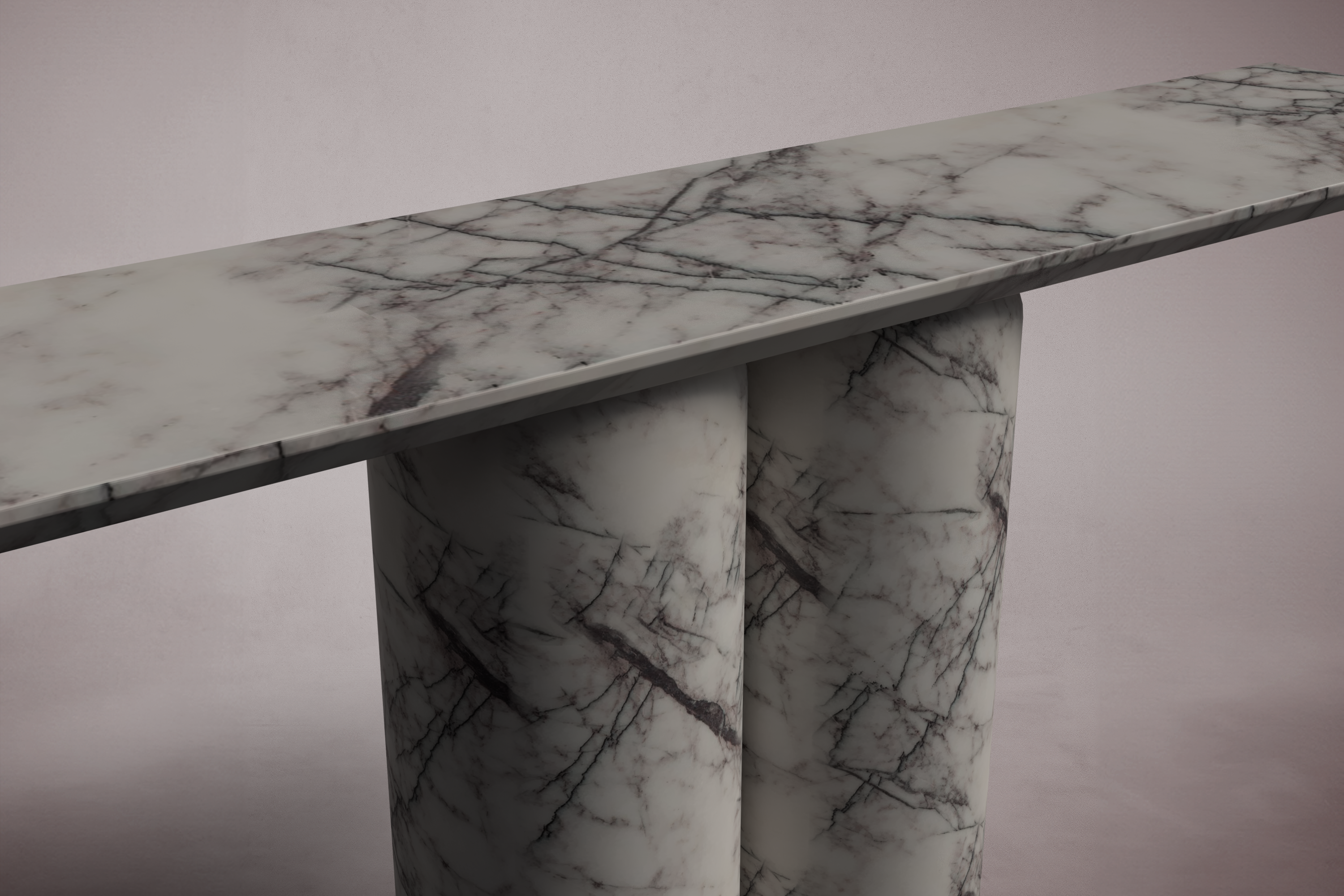 Bullet Lilac Marmor Konsolentisch