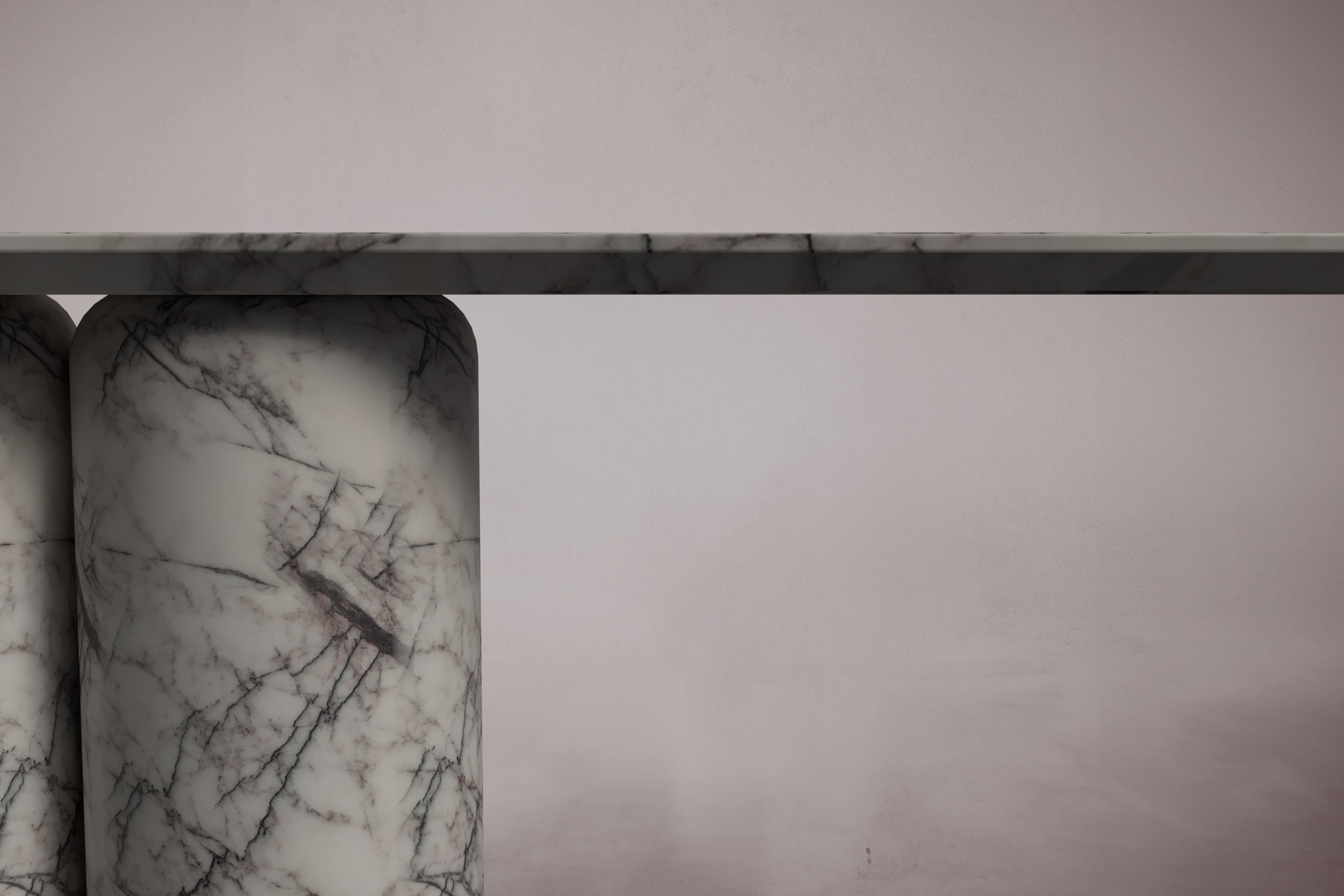 Bullet Lilac Marmor Konsolentisch