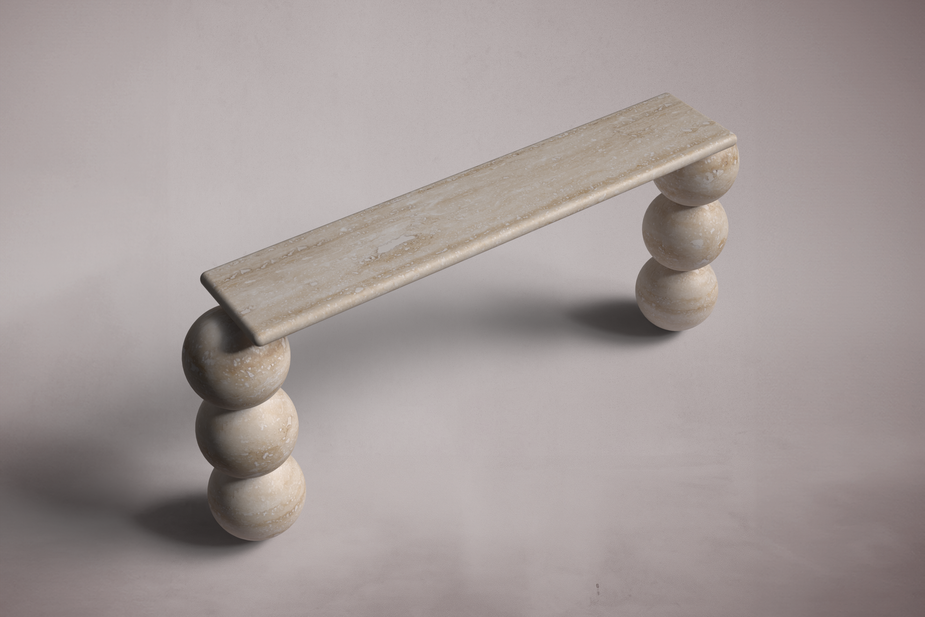 Olly Travertine Console Table