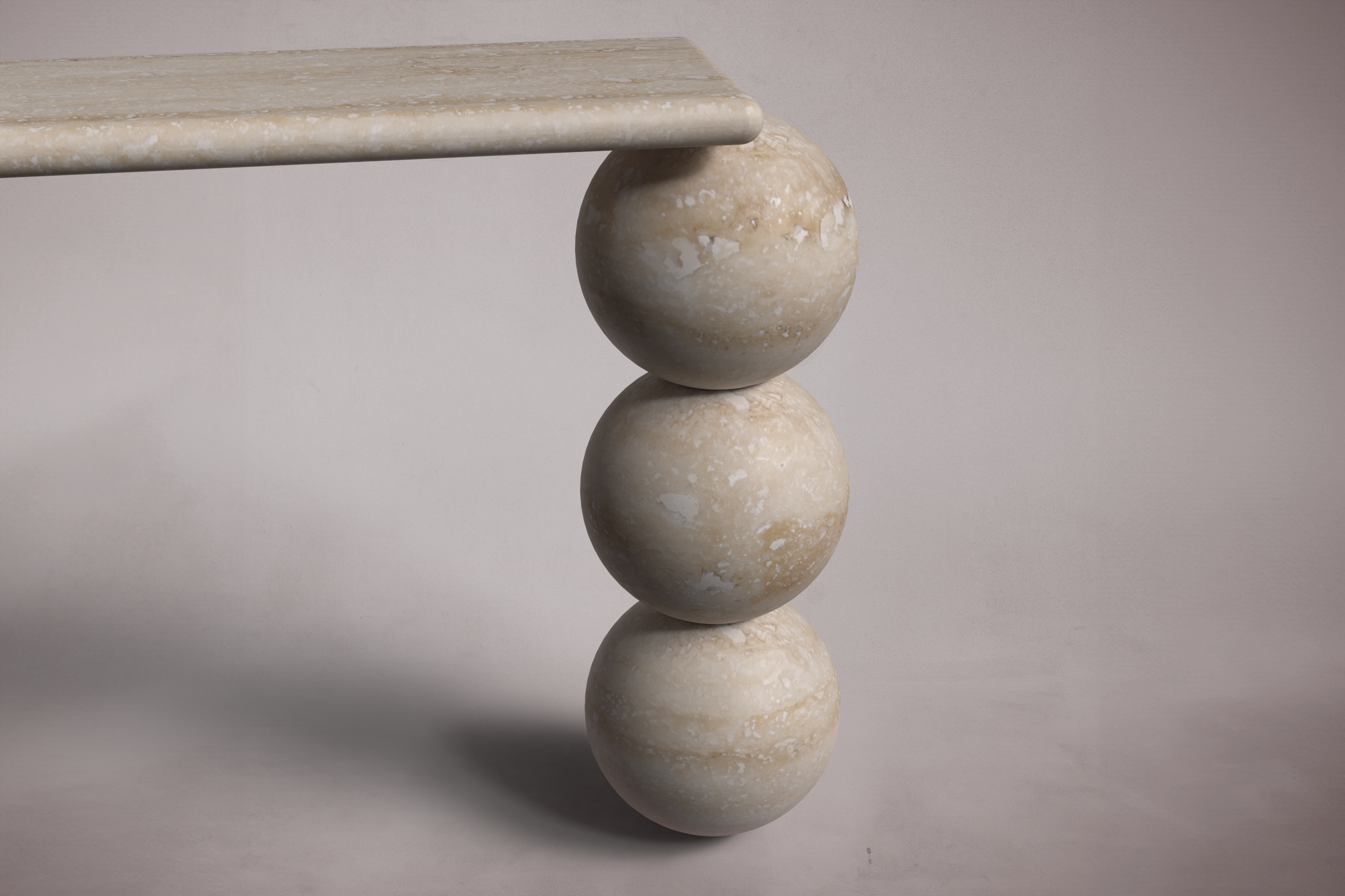Olly Travertine Console Table
