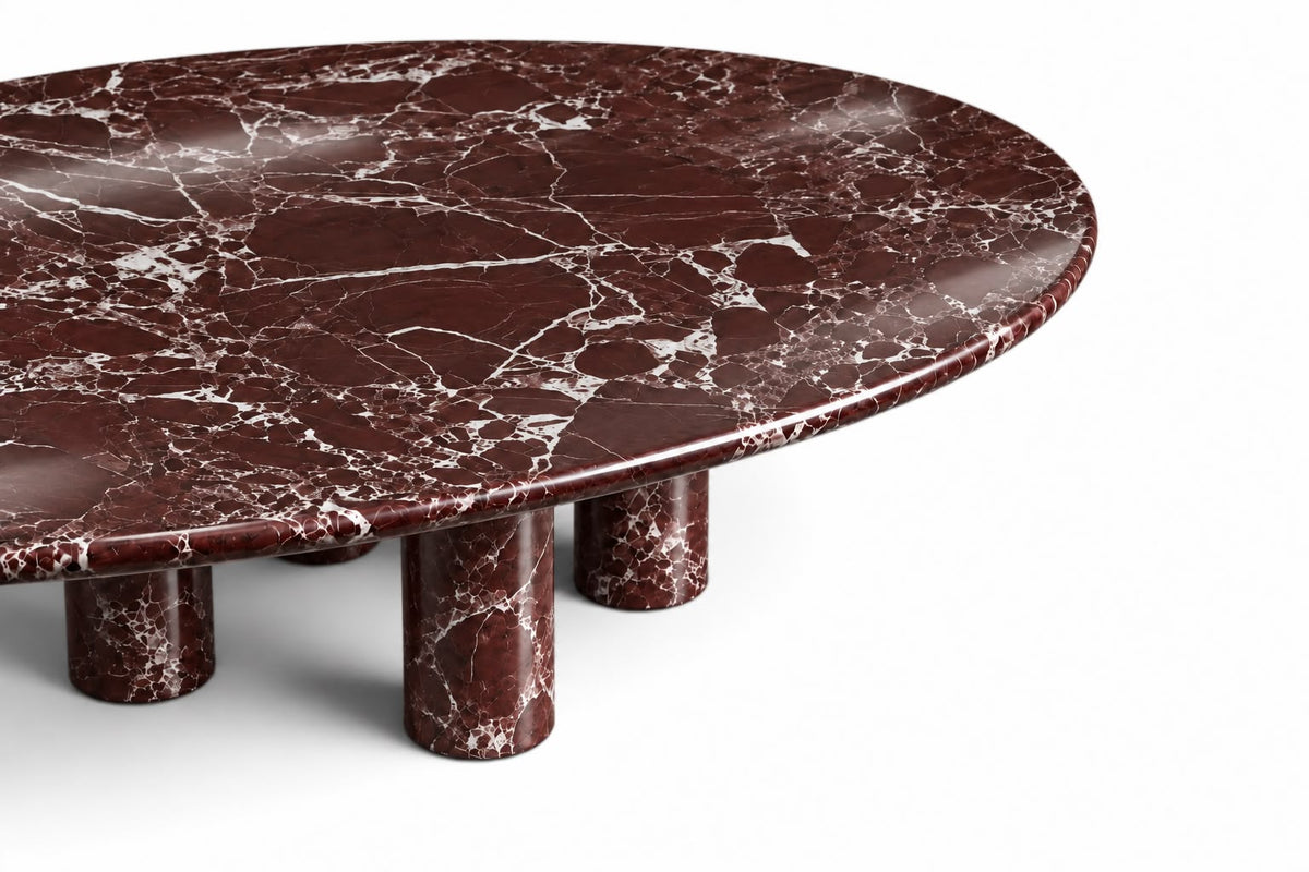 red marble dining table. oval red marble dining table. red marble table. large marble dining table. red marble living room table. red marble large dining table. custom marble dining table. custom marble table. solid red marble dining table.