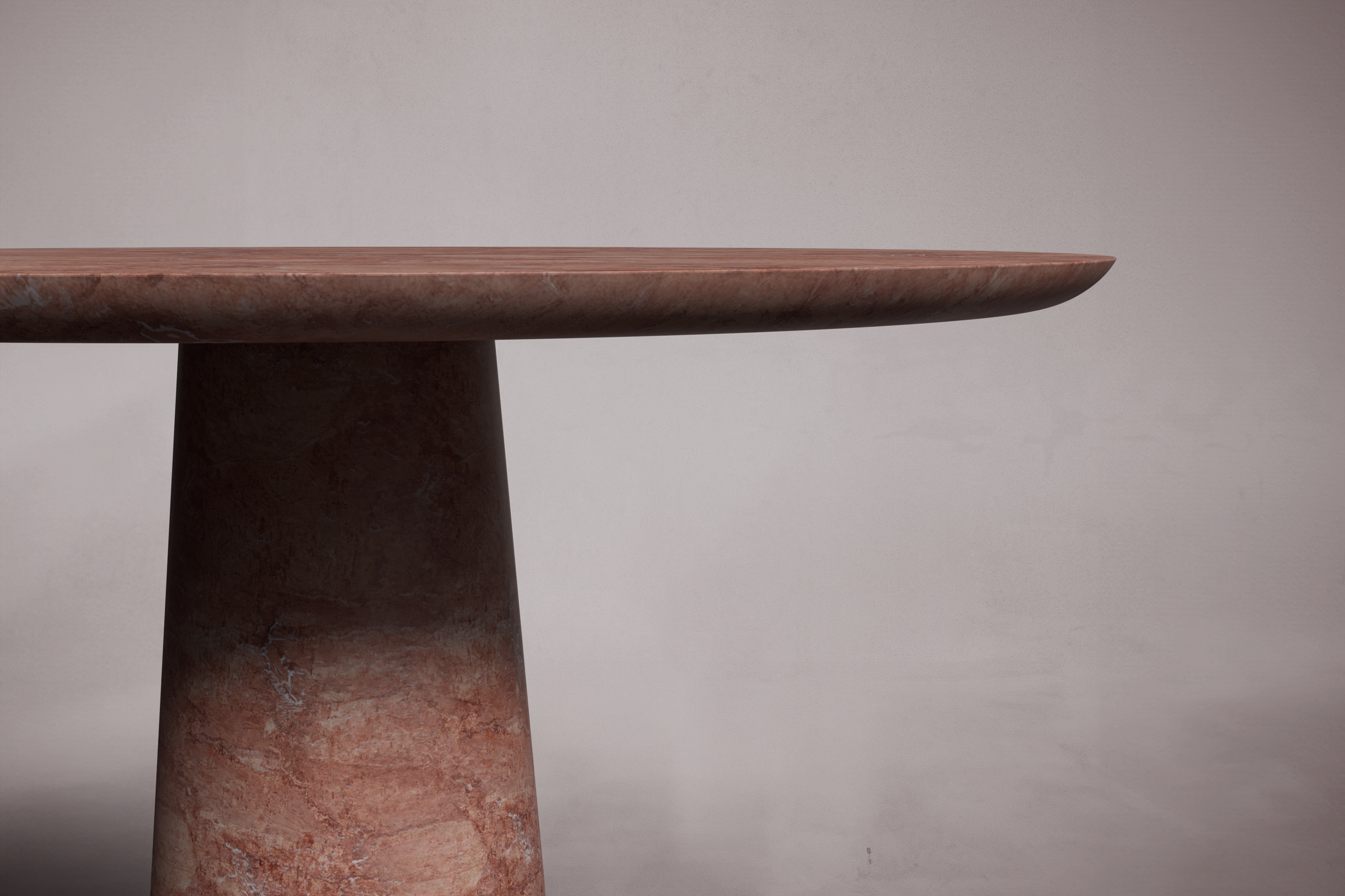 Essence Red Travertine Round Table