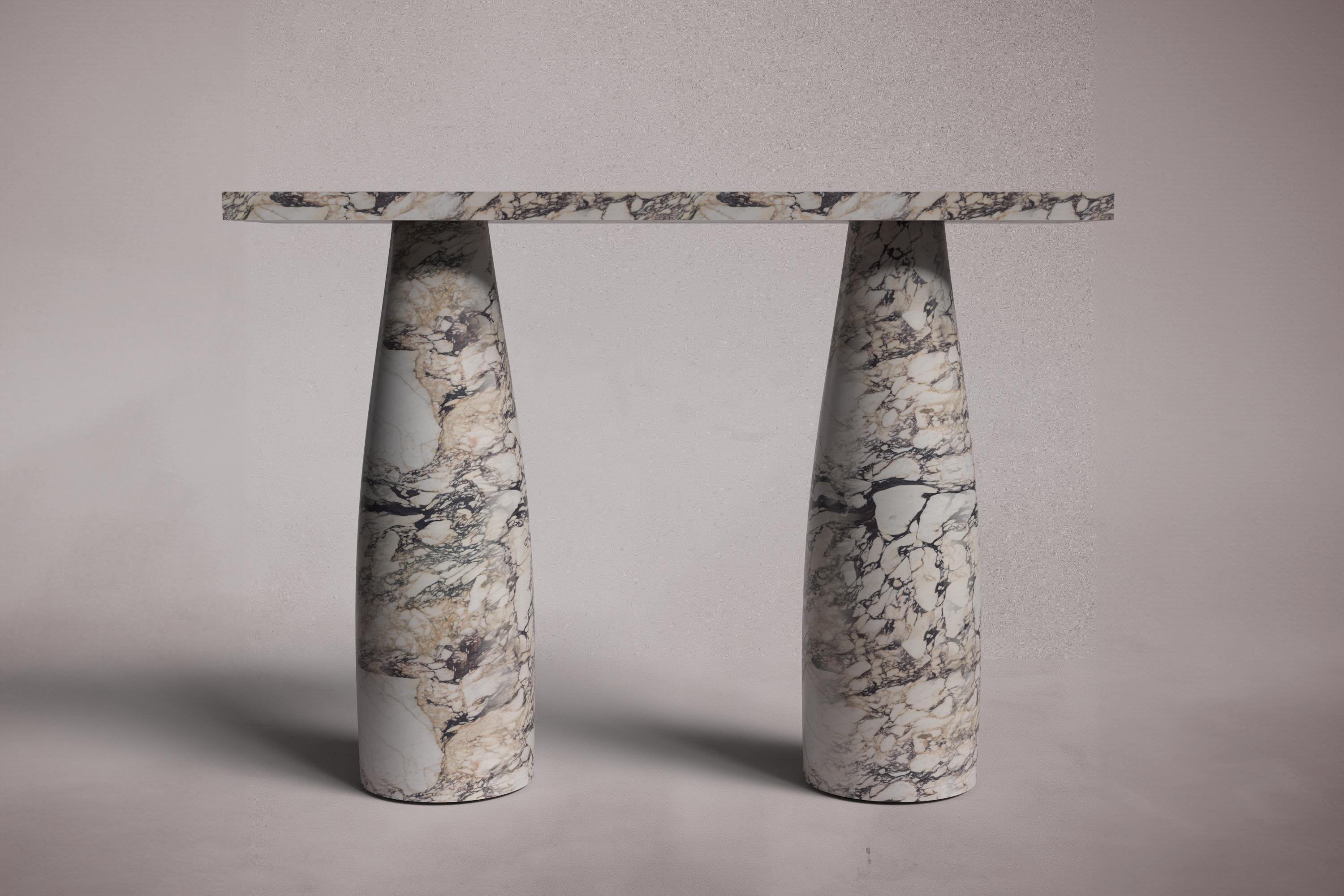 Gamme Calacatta Viola Marble Console Table