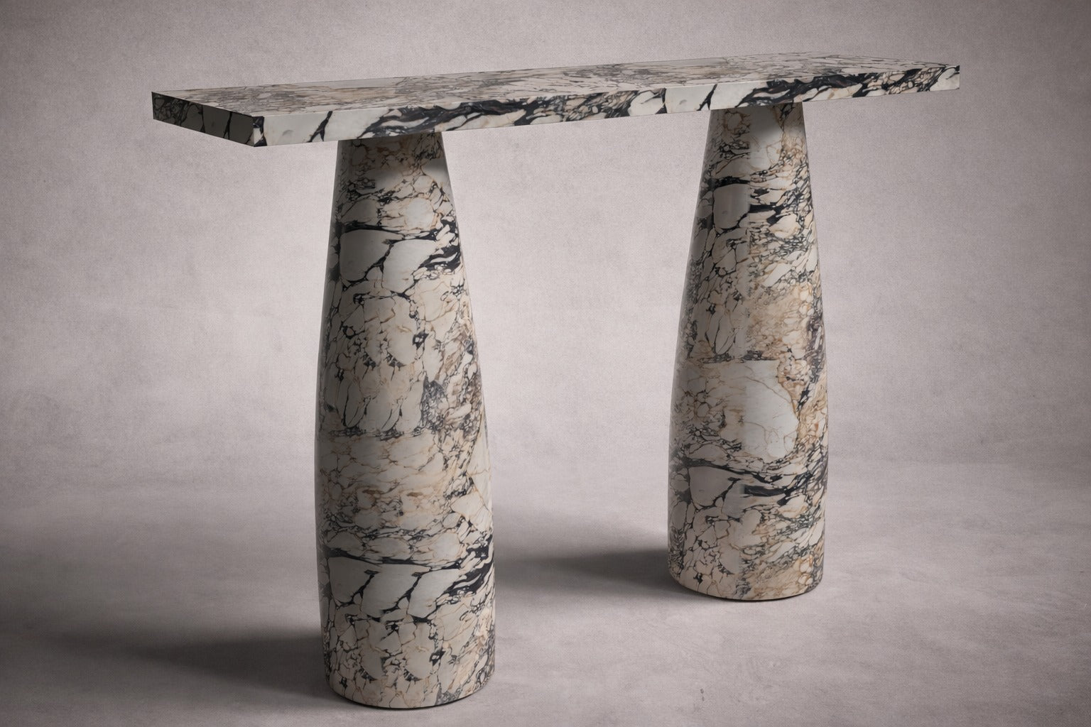 viola marble console table. white marble console table. marble console table. calacatta viola marble console table. custom marble console table. bespoke marble console table. rectangular white marble console table. marble hallway table. white marble hallway table. marble top console table.