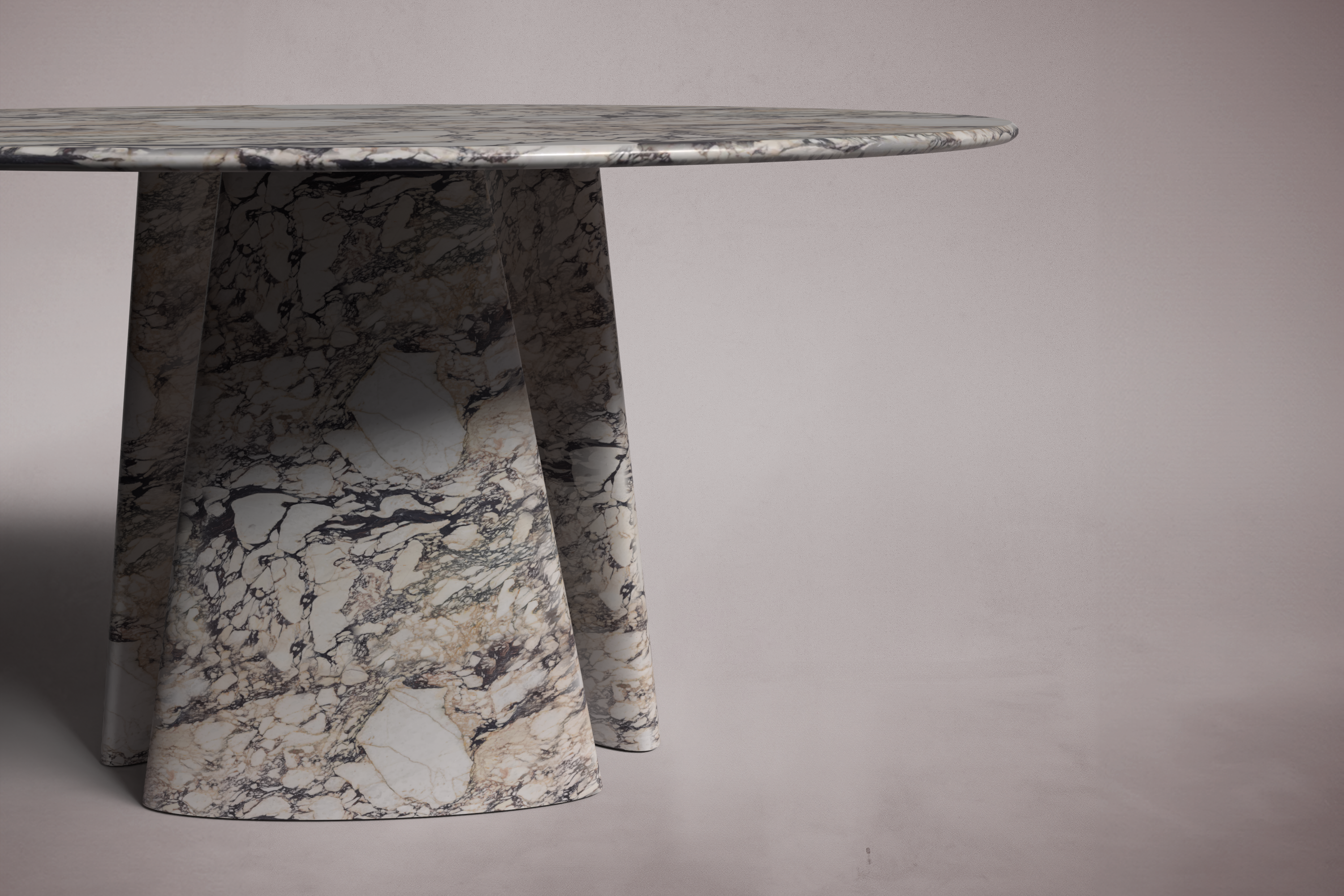 Guasha Calacatta Viola Marble Round Table