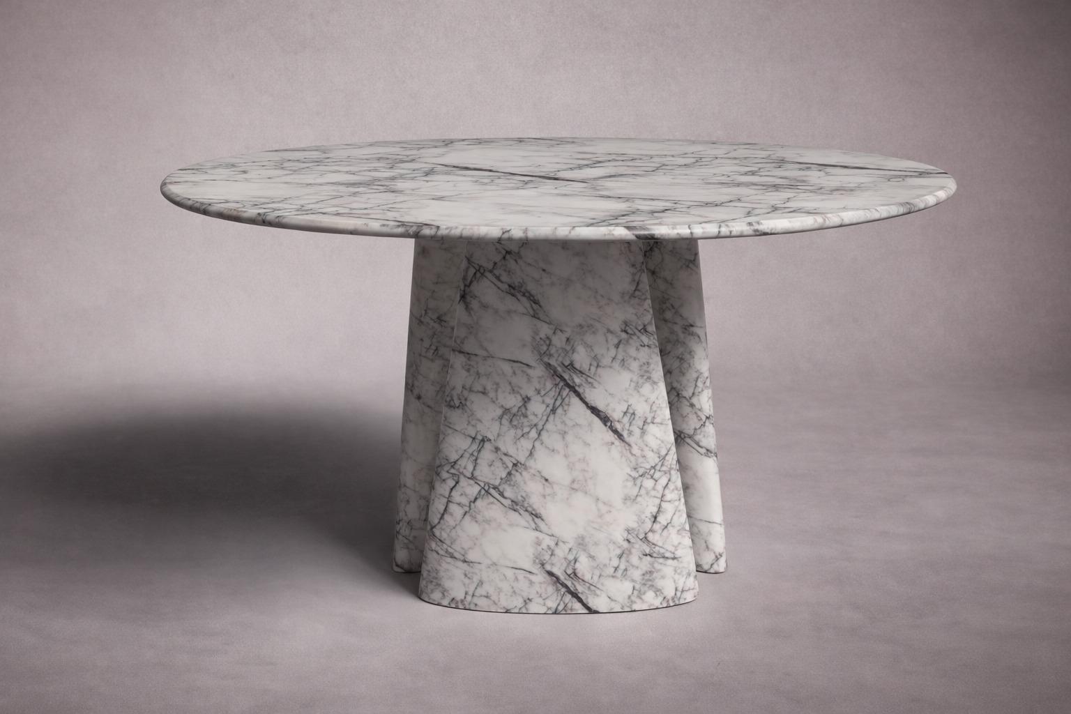 white marble dining table. white round marble dining table. round marble table. white marble table. custom round marble dining table. custom marble table. round marble dining table. round marble living room table. custom marble dining table.