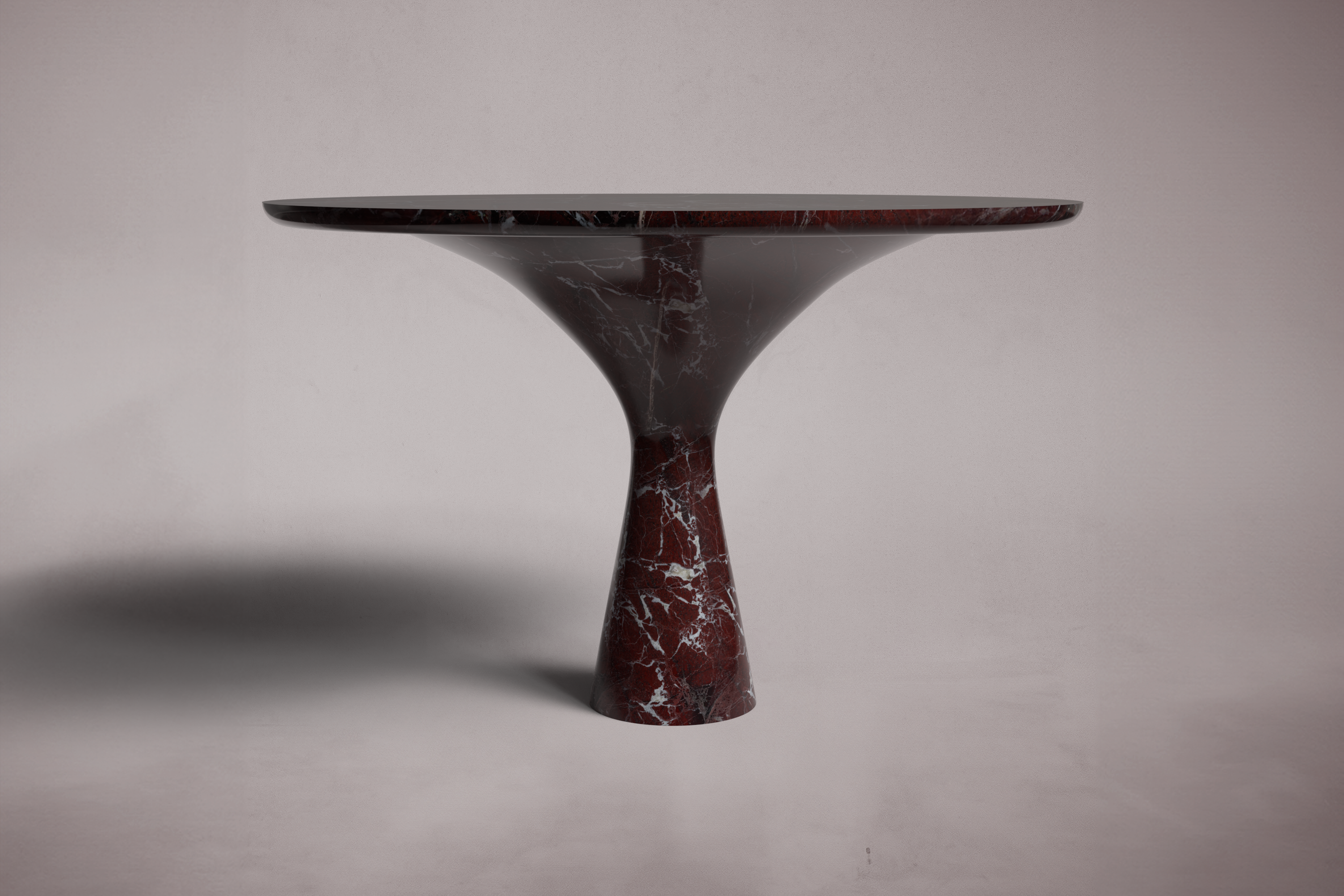 Jasmine Red Marble Round Table