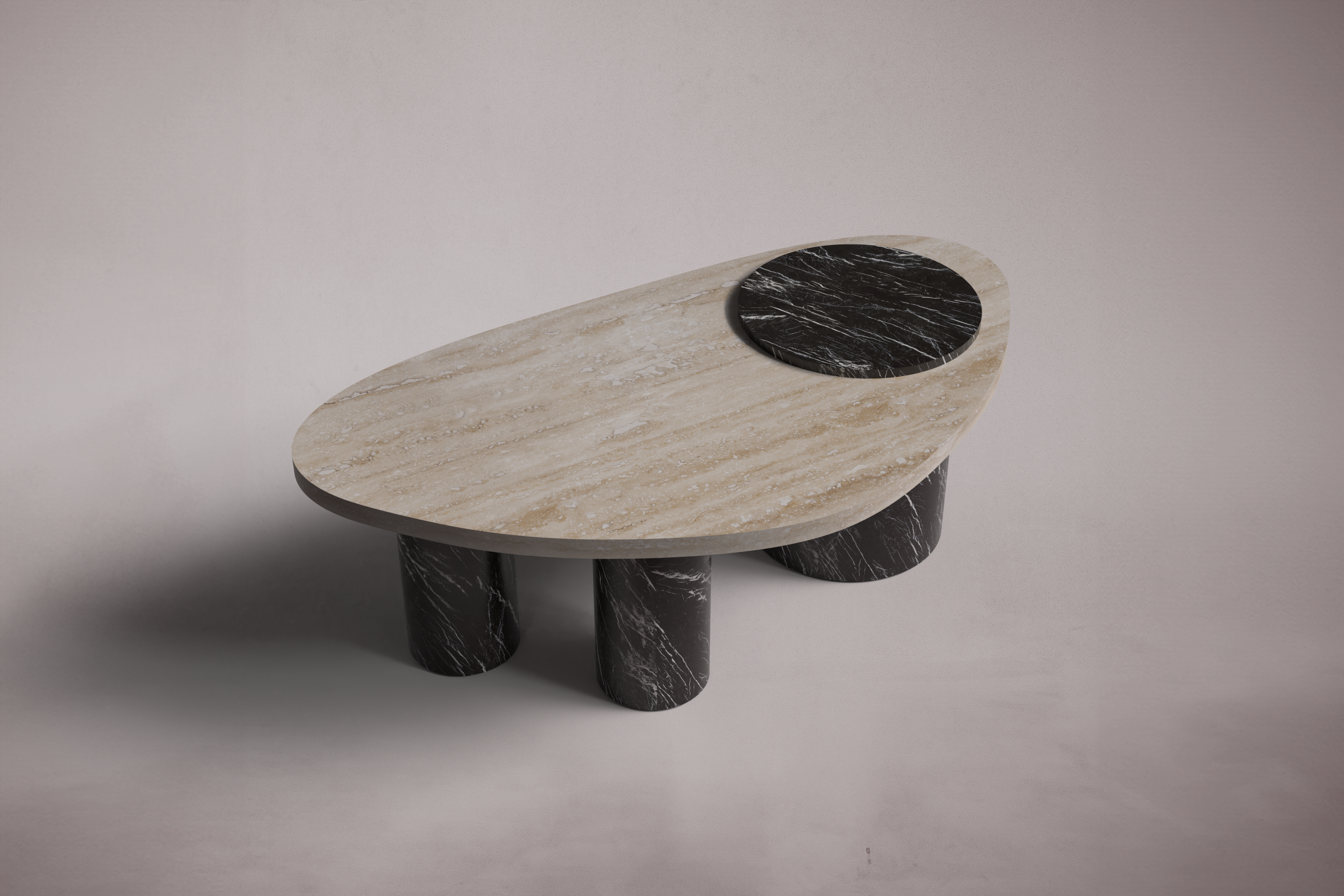 Krita Rosso Levanto Red Marble Coffee Table