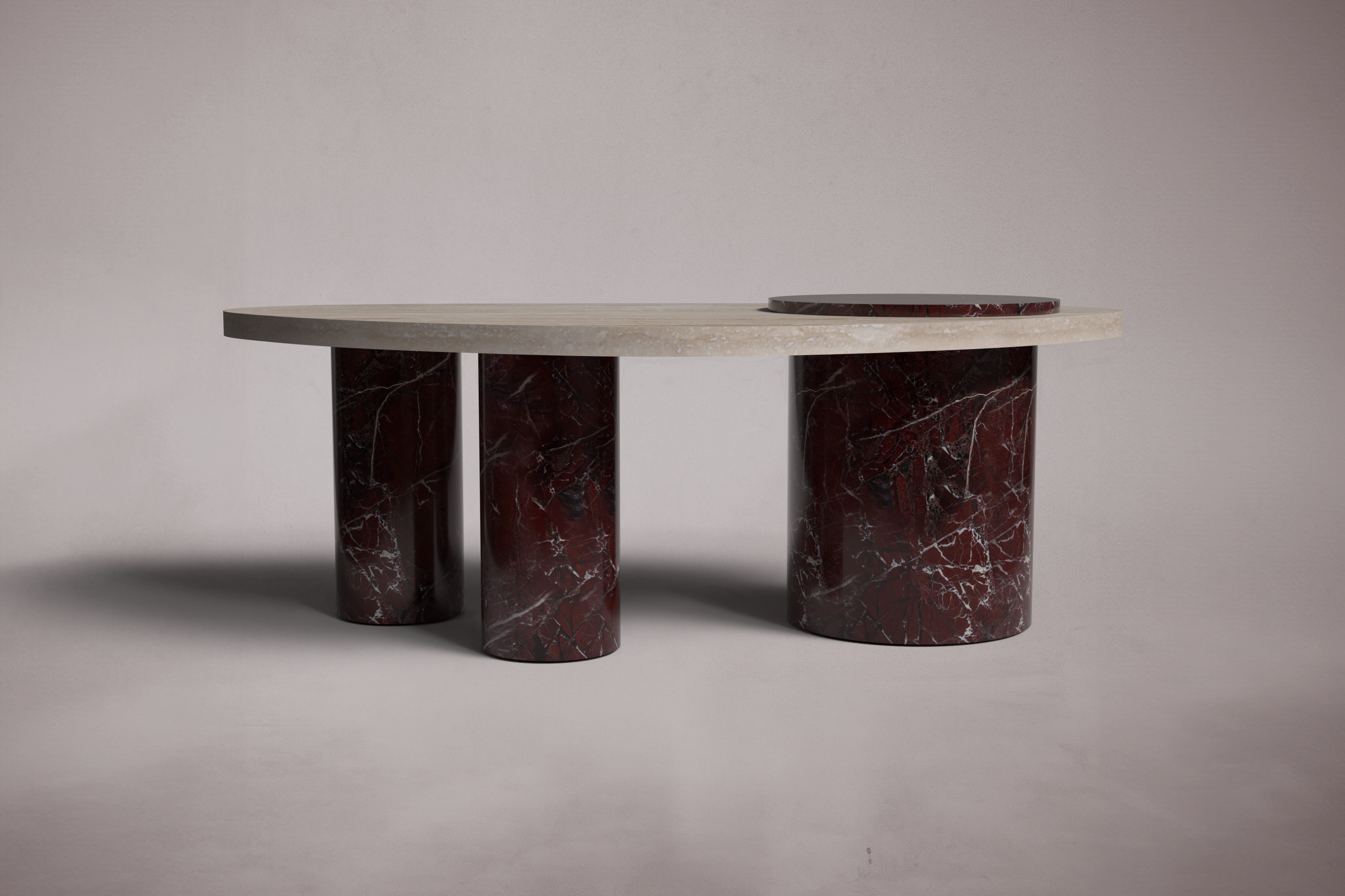 Krita Rosso Levanto Red Marble Coffee Table