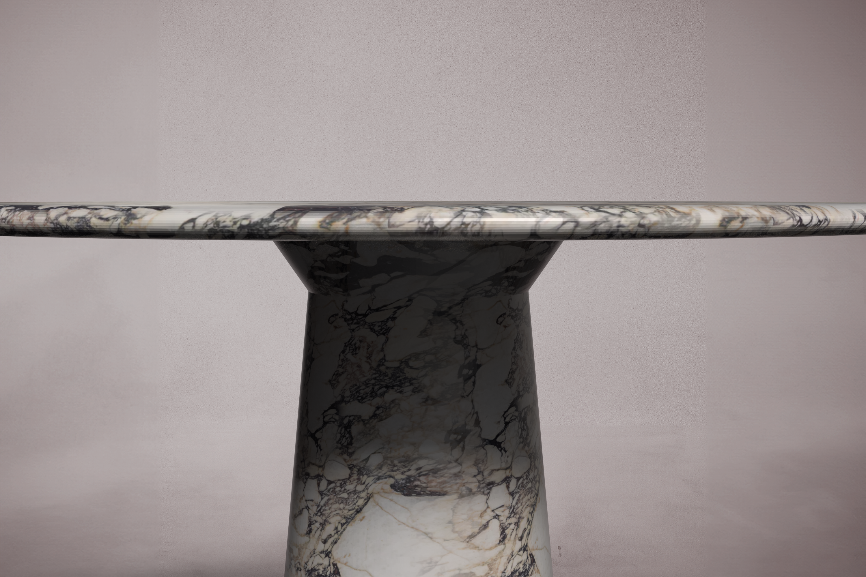 Le Cou Calacatta Viola Marble Round Table