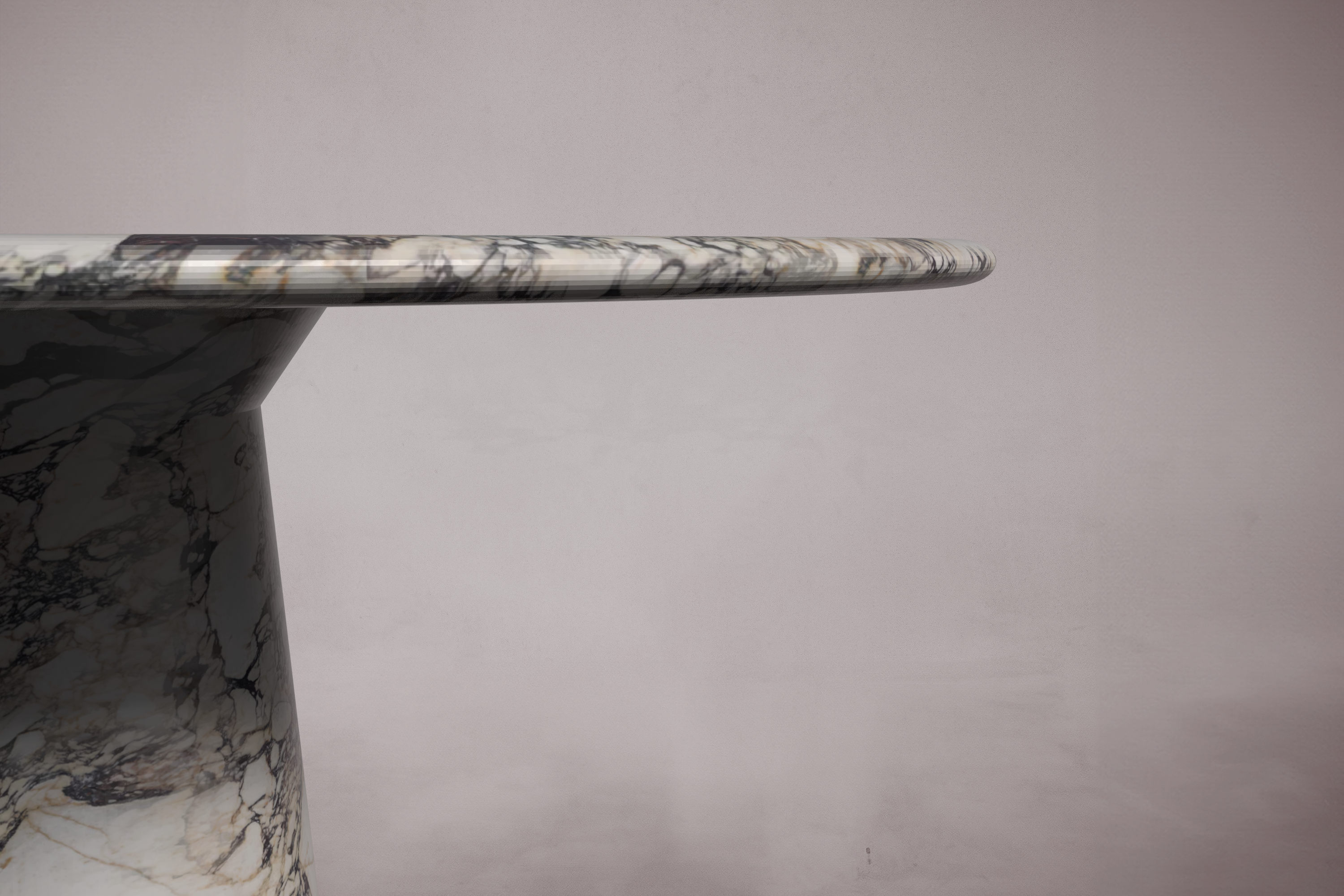 Le Cou Calacatta Viola Marble Round Table