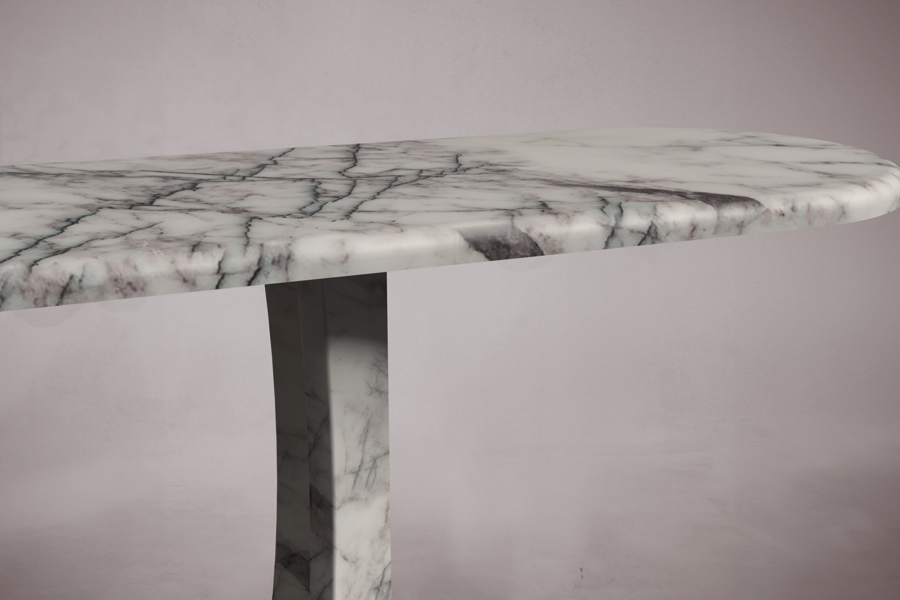 Manchot Lilac Marble Console Table