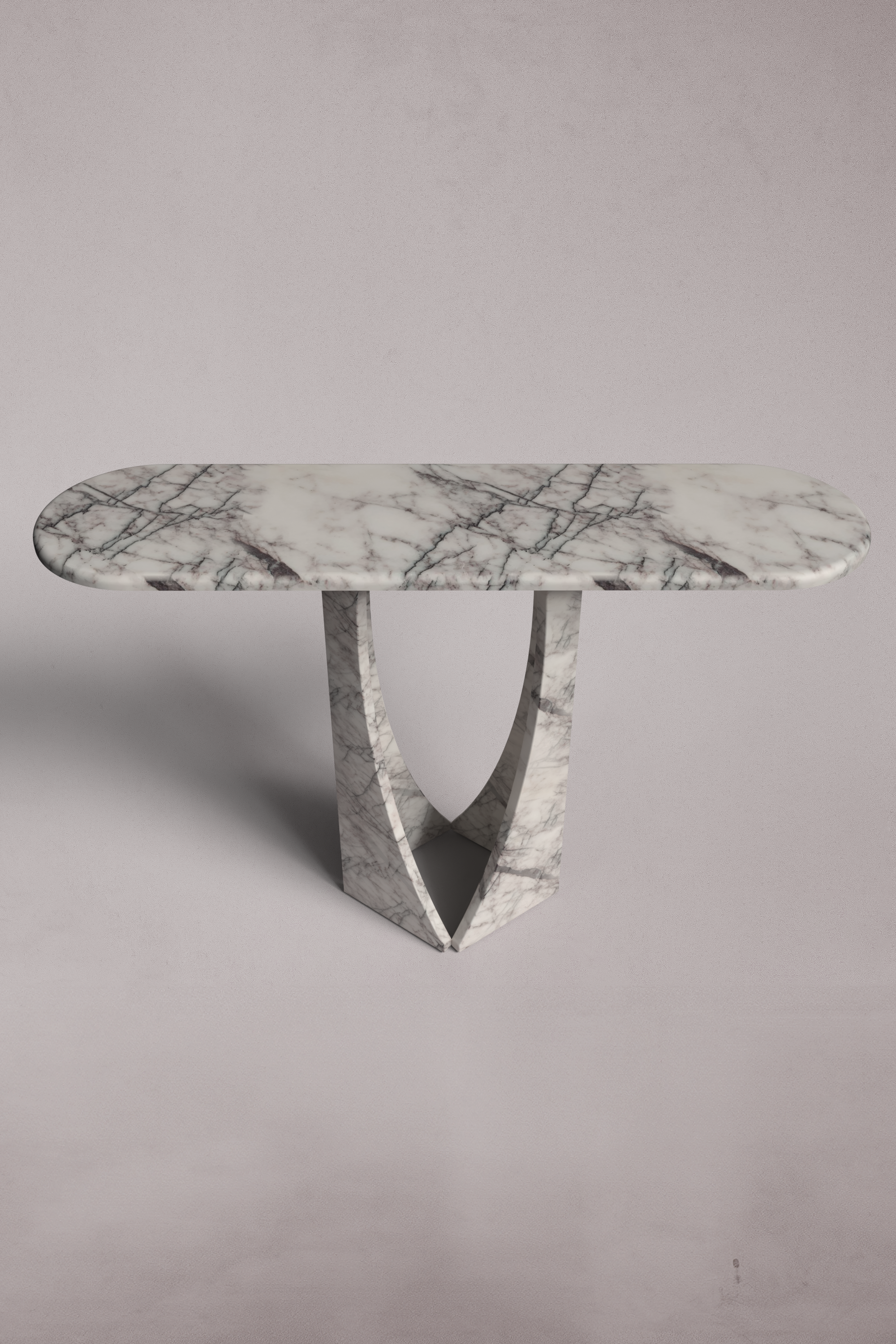 Manchot Lilac Marble Console Table