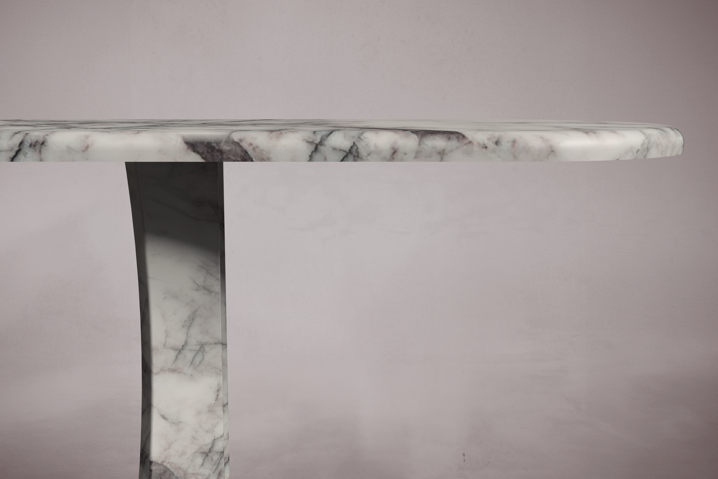 Manchot Lilac Marble Console Table