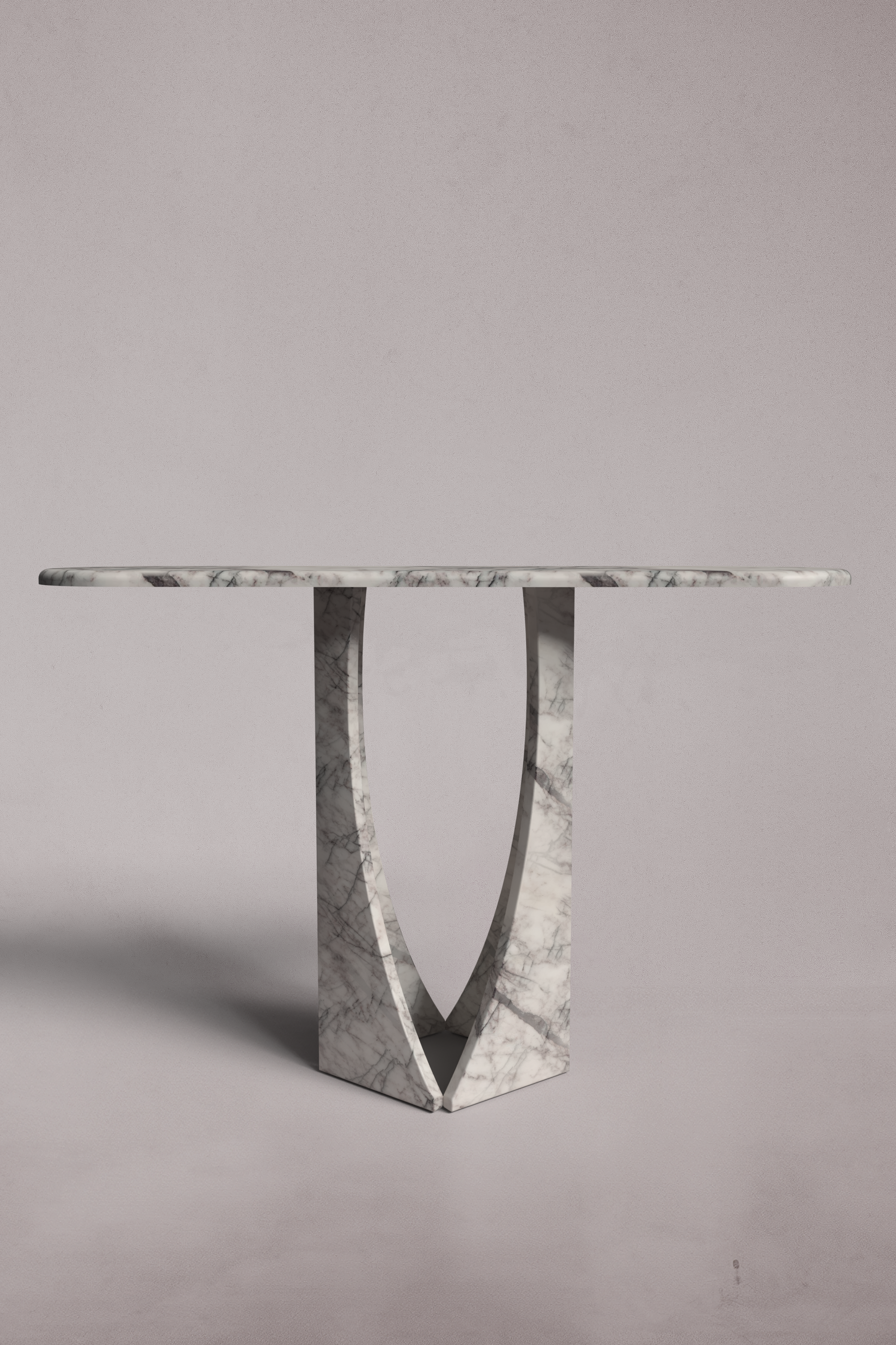 Manchot Lilac Marble Console Table