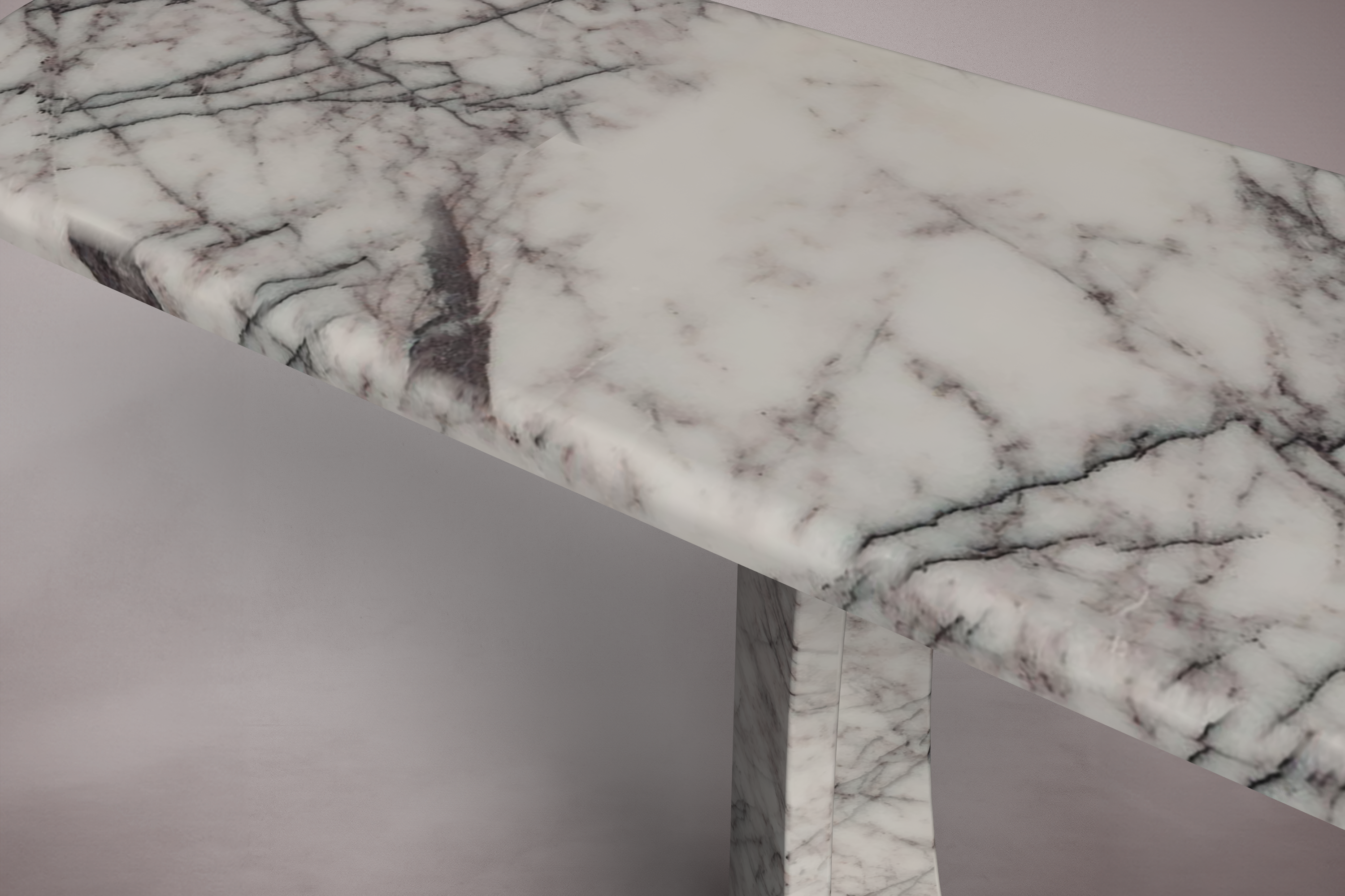 Manchot Lilac Marble Console Table